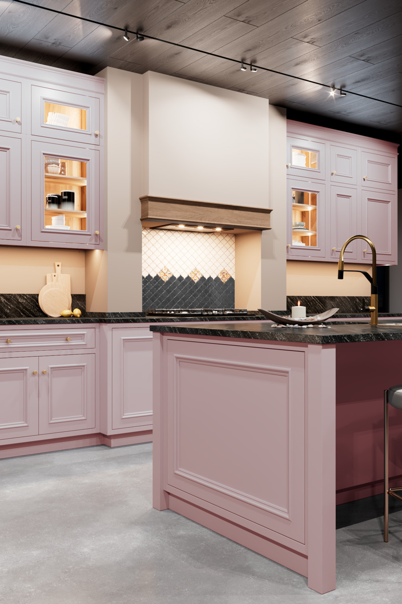 Кухня Боттичелли Йорк розовый цвет