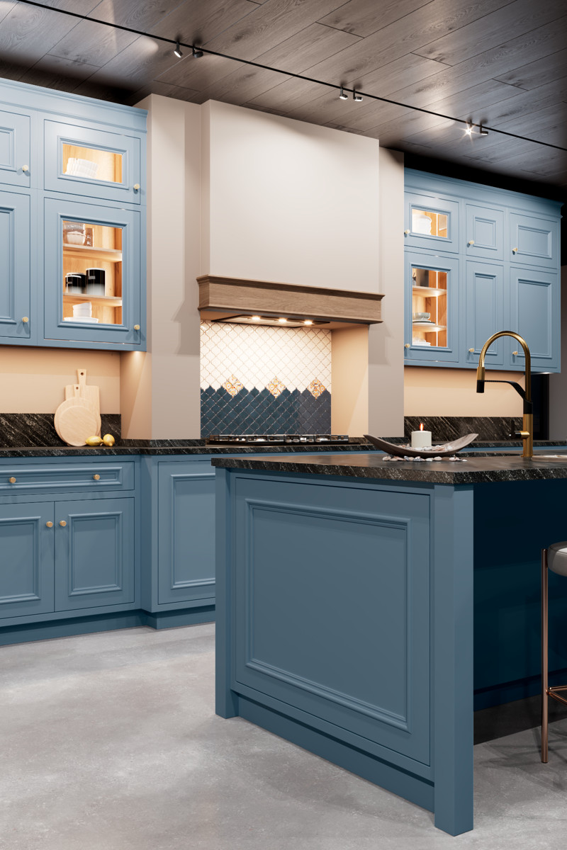 Кухня Боттичелли Йорк синий цвет