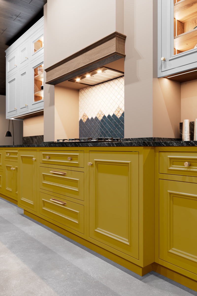 Кухня Боттичелли Йорк желтый цвет