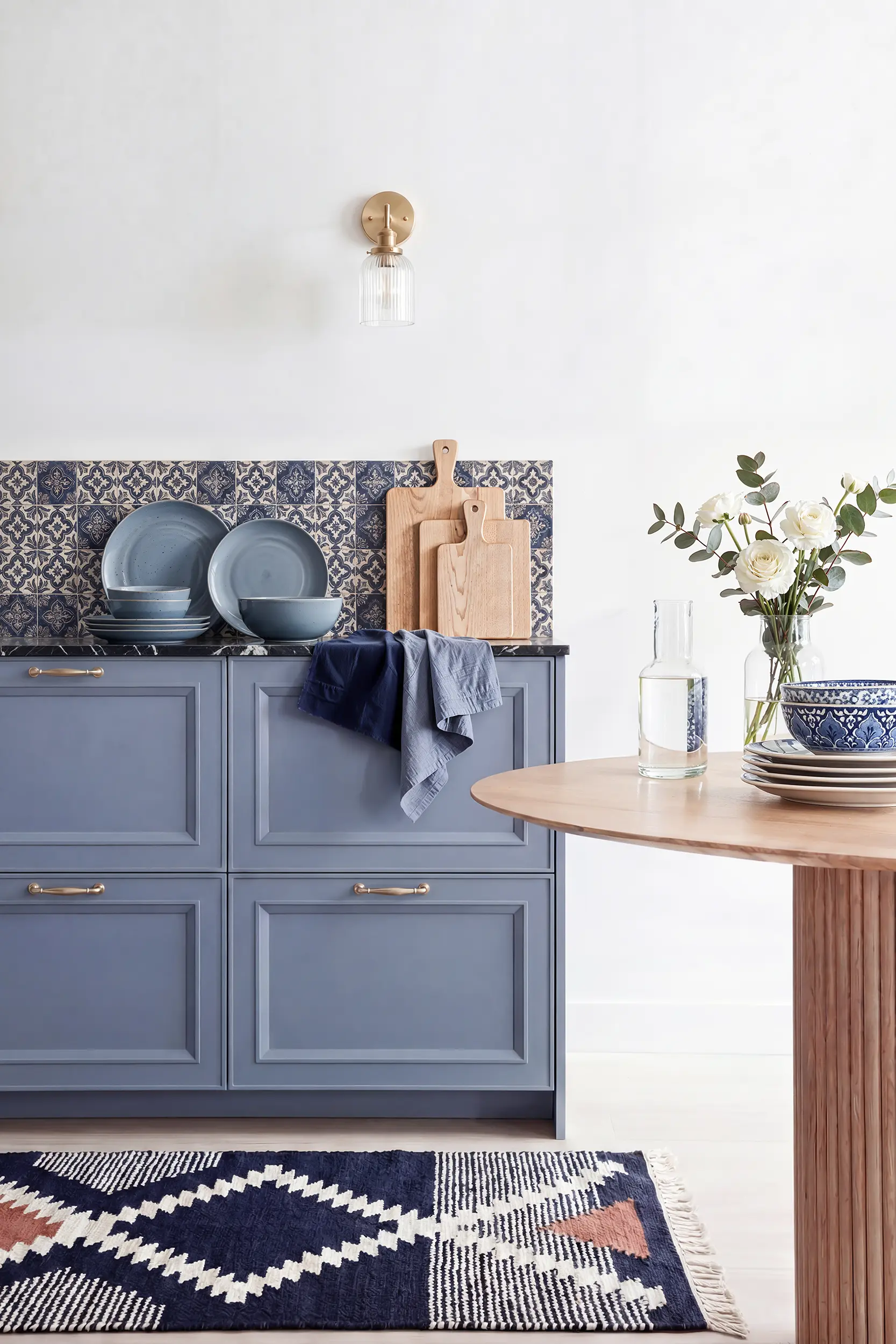 Кухня АГАТА синяя