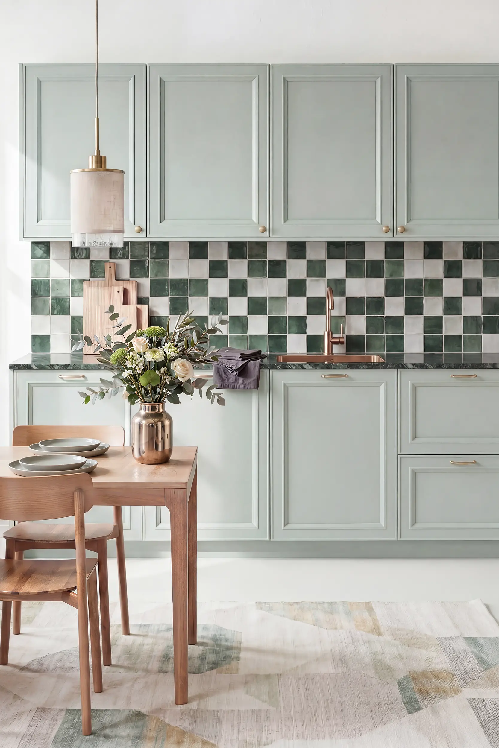 Кухня АГАТА зеленая