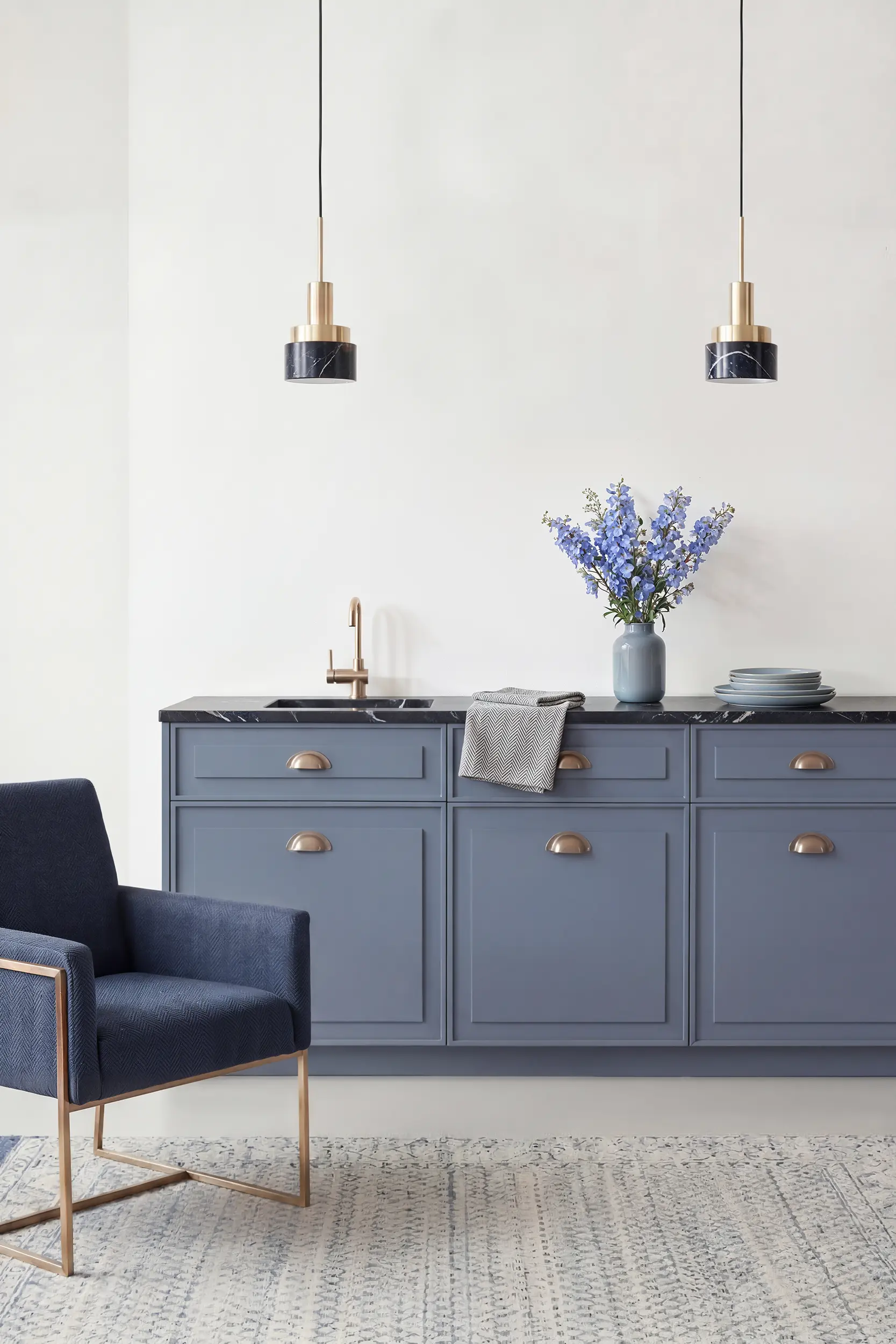 Кухня АЛЬМА синяя