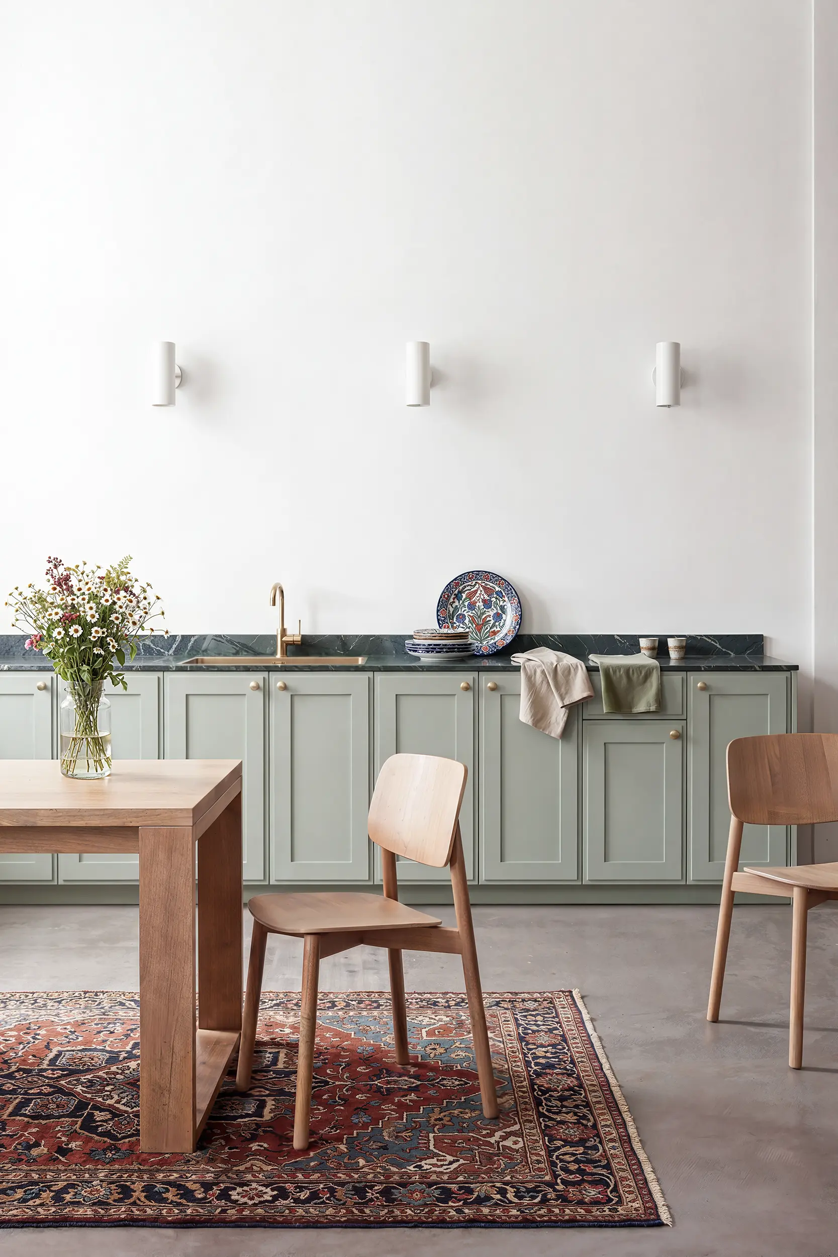 Кухня БЕРТА зеленая Кухня БЕРТА зеленая