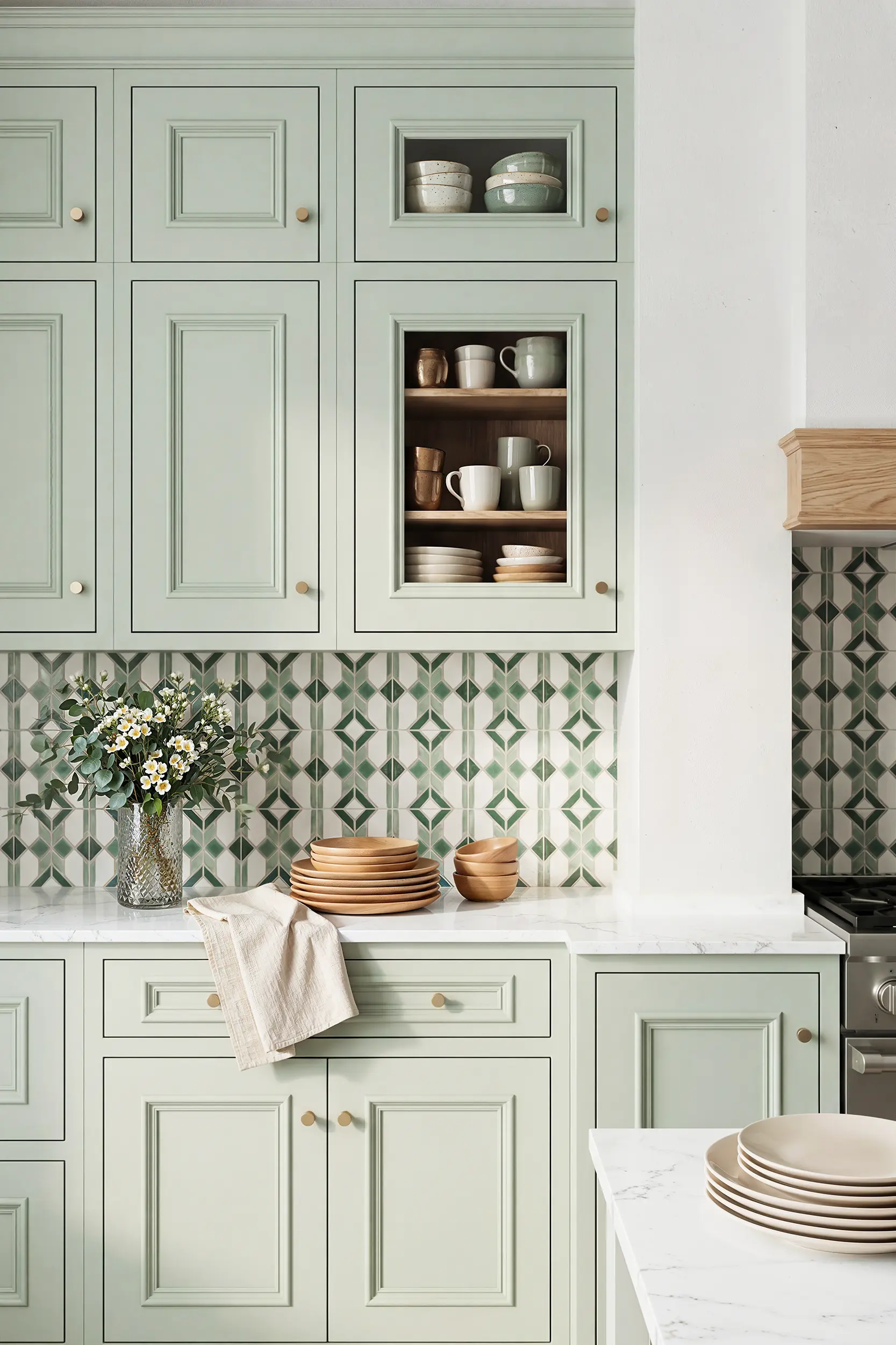 Кухня БОТТИЧЕЛЛИ ЙОРК зеленая