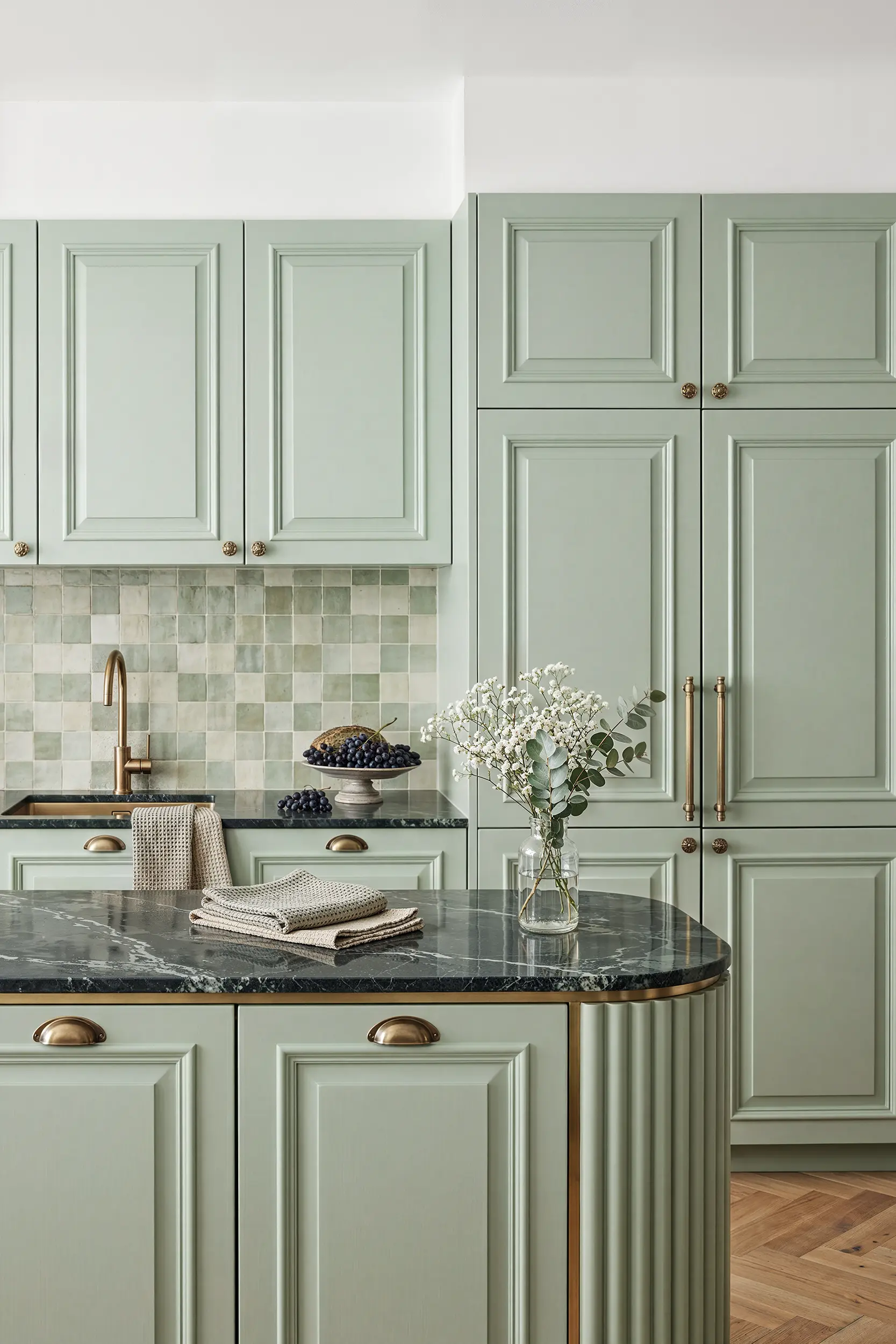 Кухня БОТТИЧЕЛЛИ зеленая