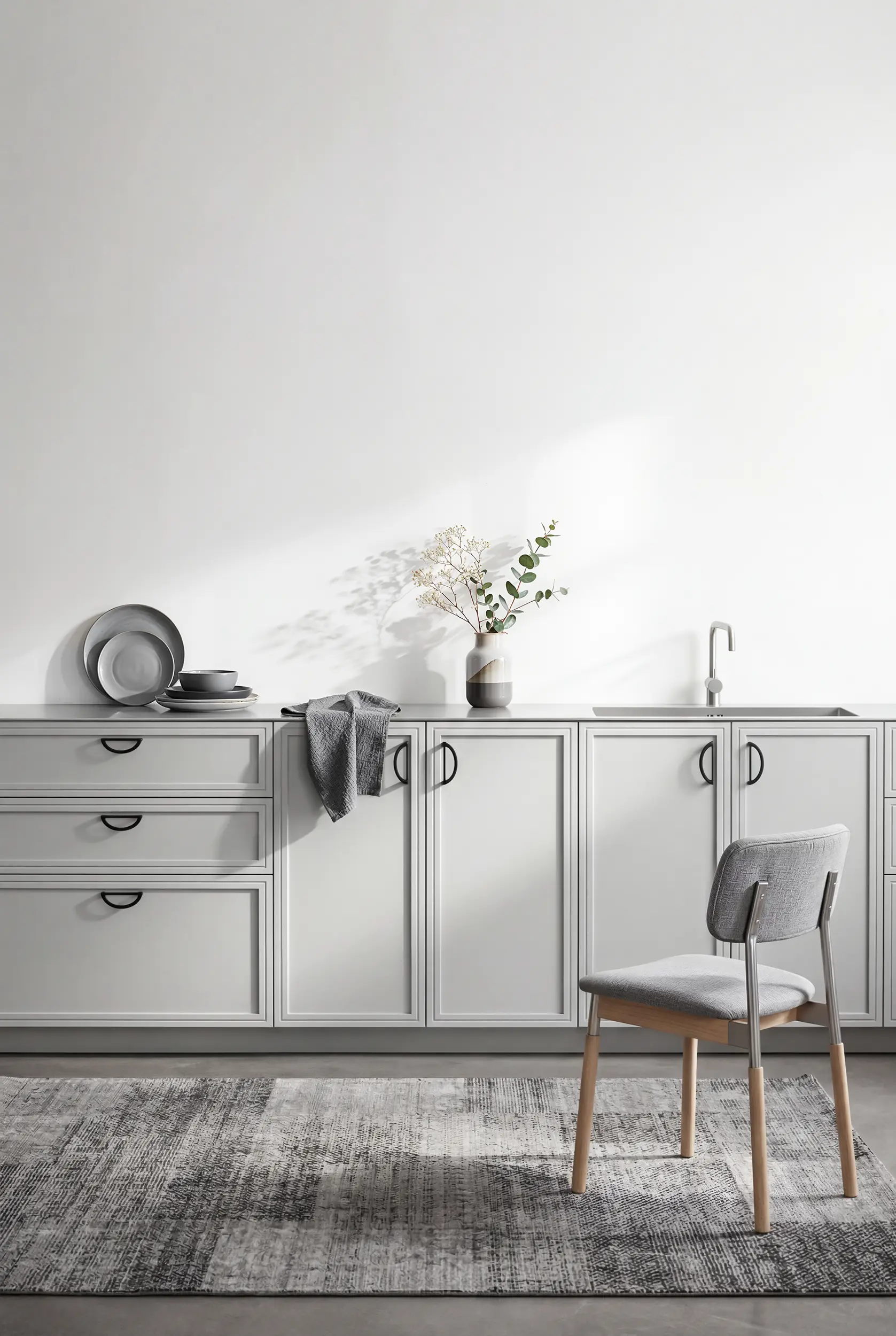 Кухня ДЖУН серая