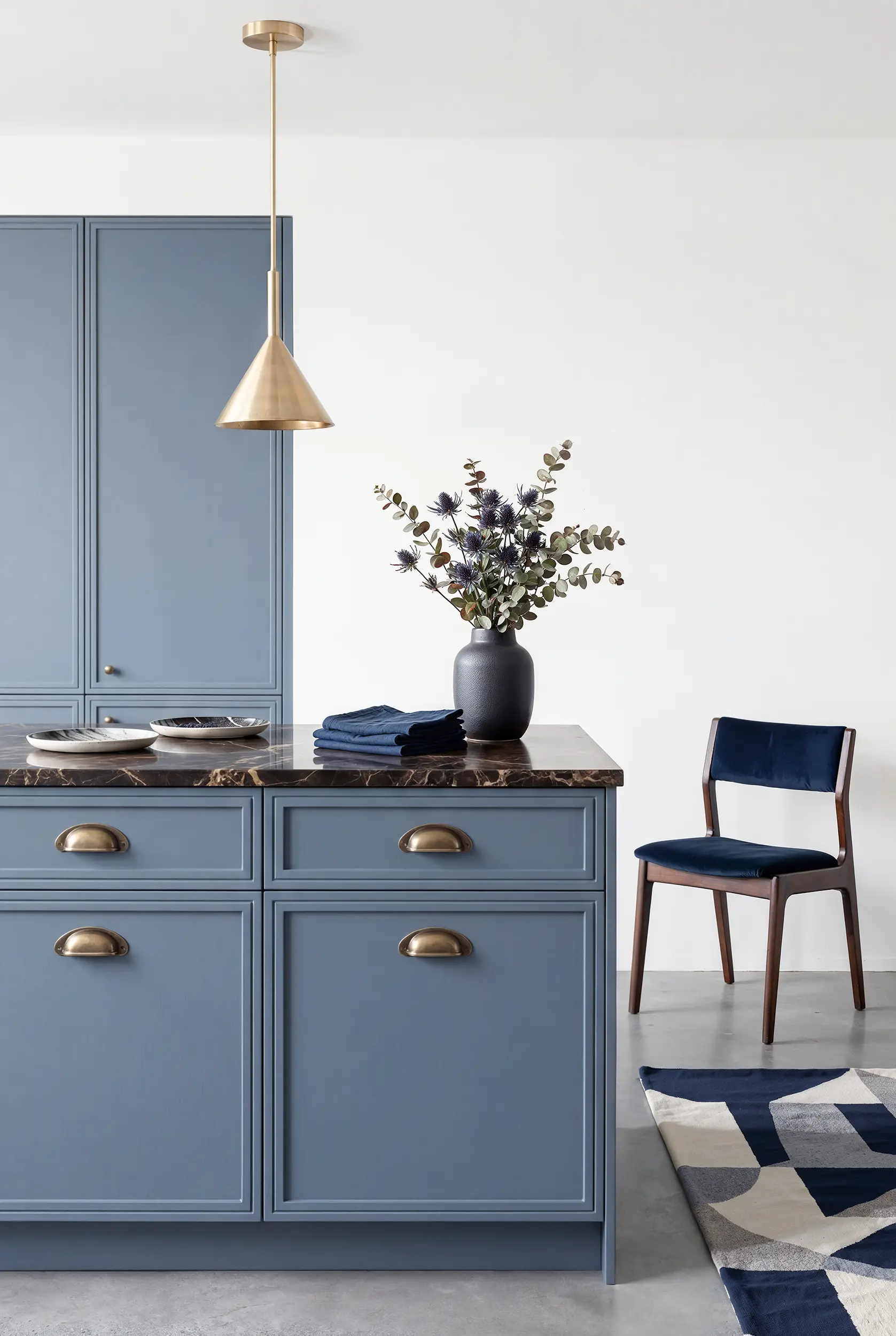 Кухня ДЖУН синяя