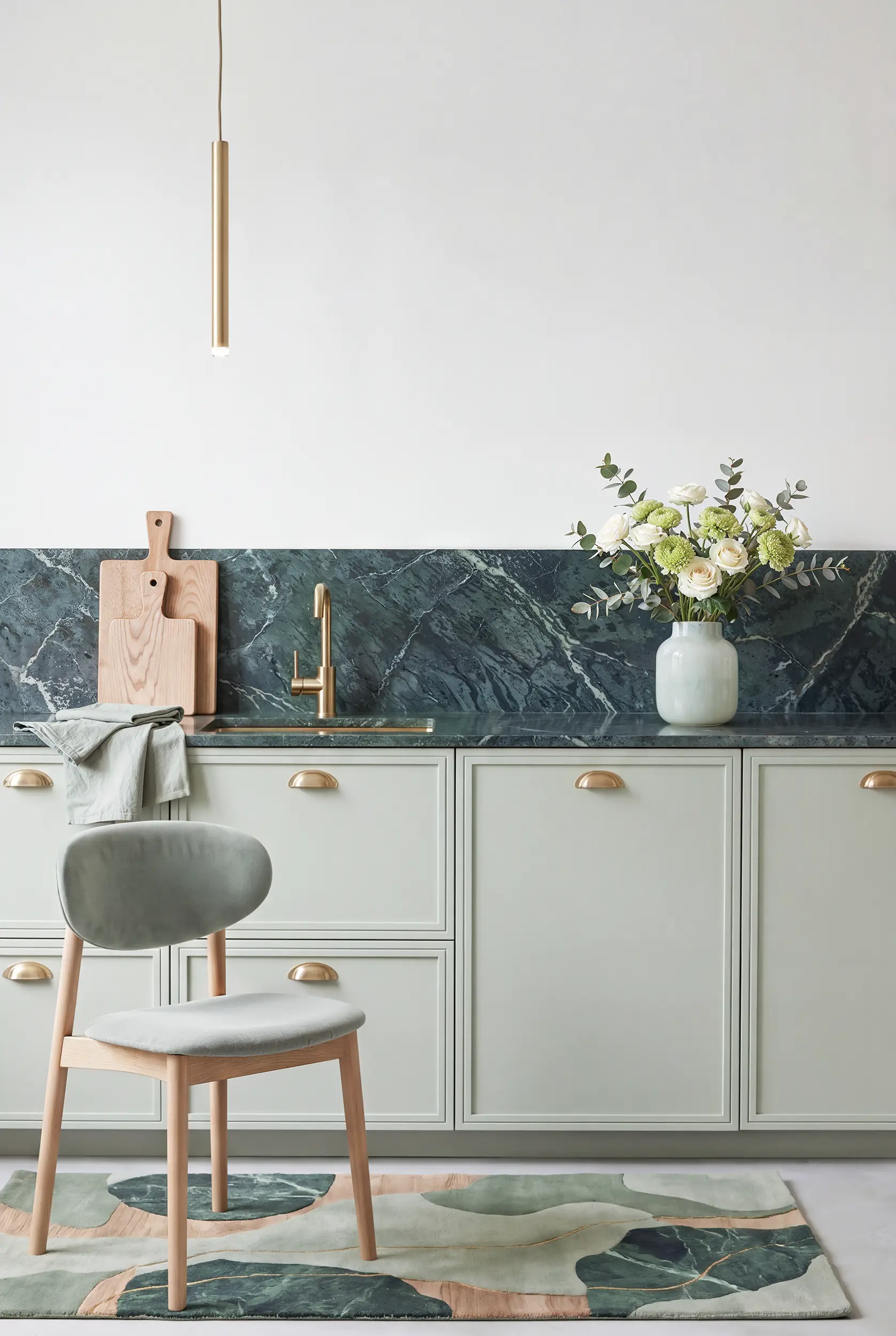 Кухня ДЖУН зеленая