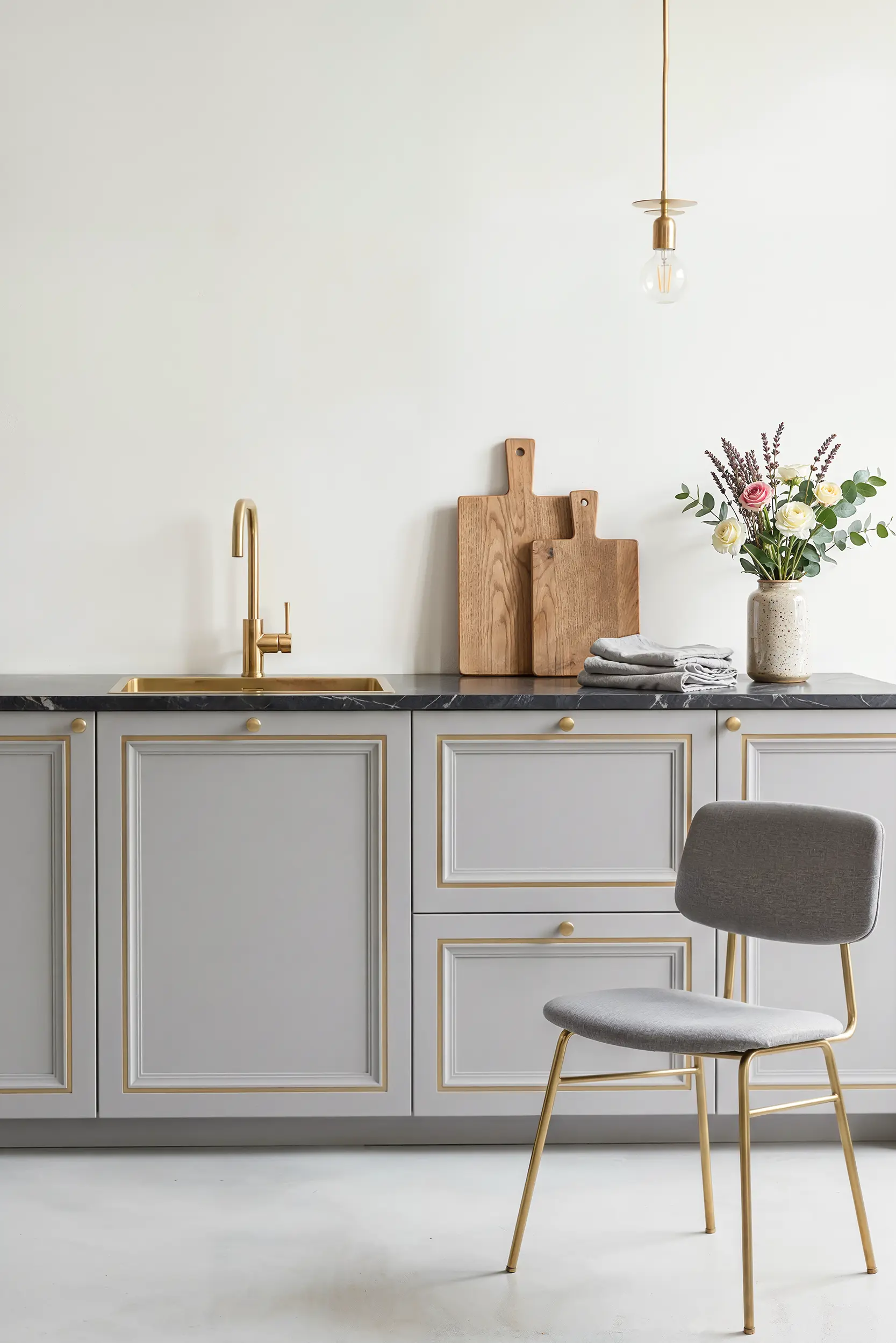 Кухня ГВЕН серая