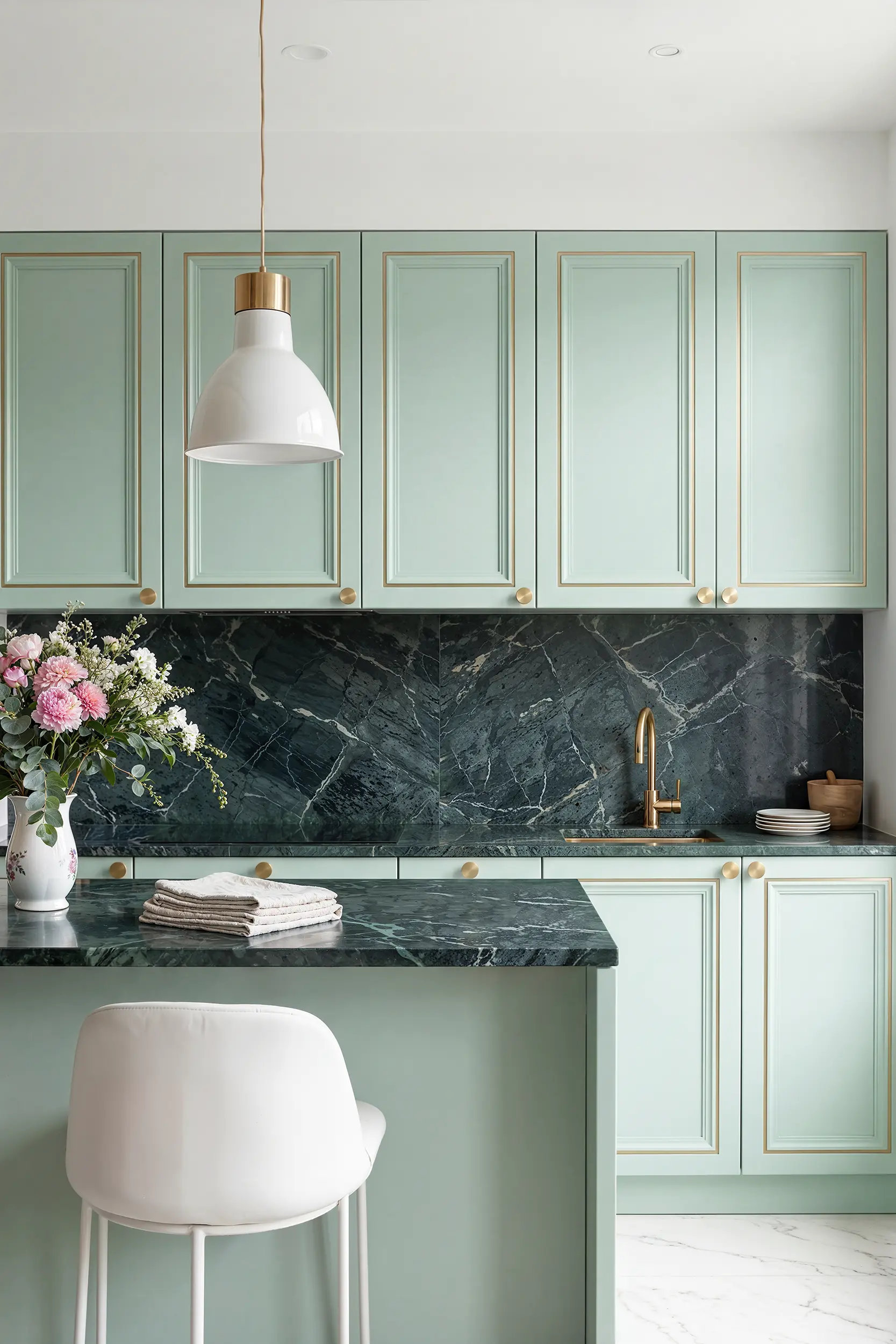 Кухня ГВЕН зеленая