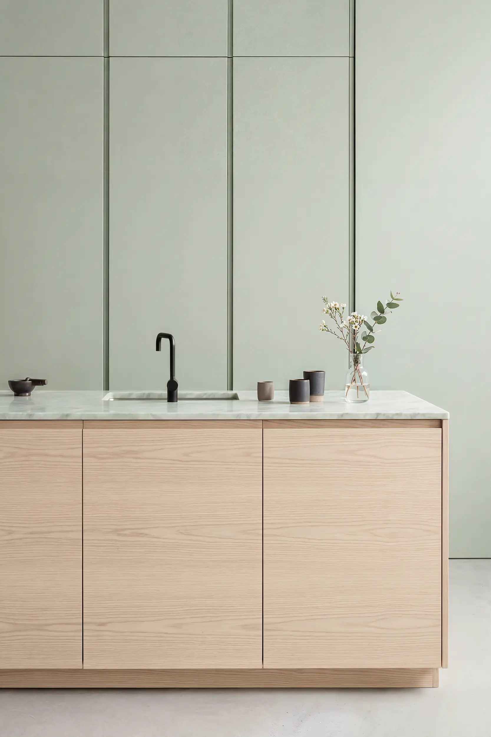 Кухня ИНТЕГРА зеленая