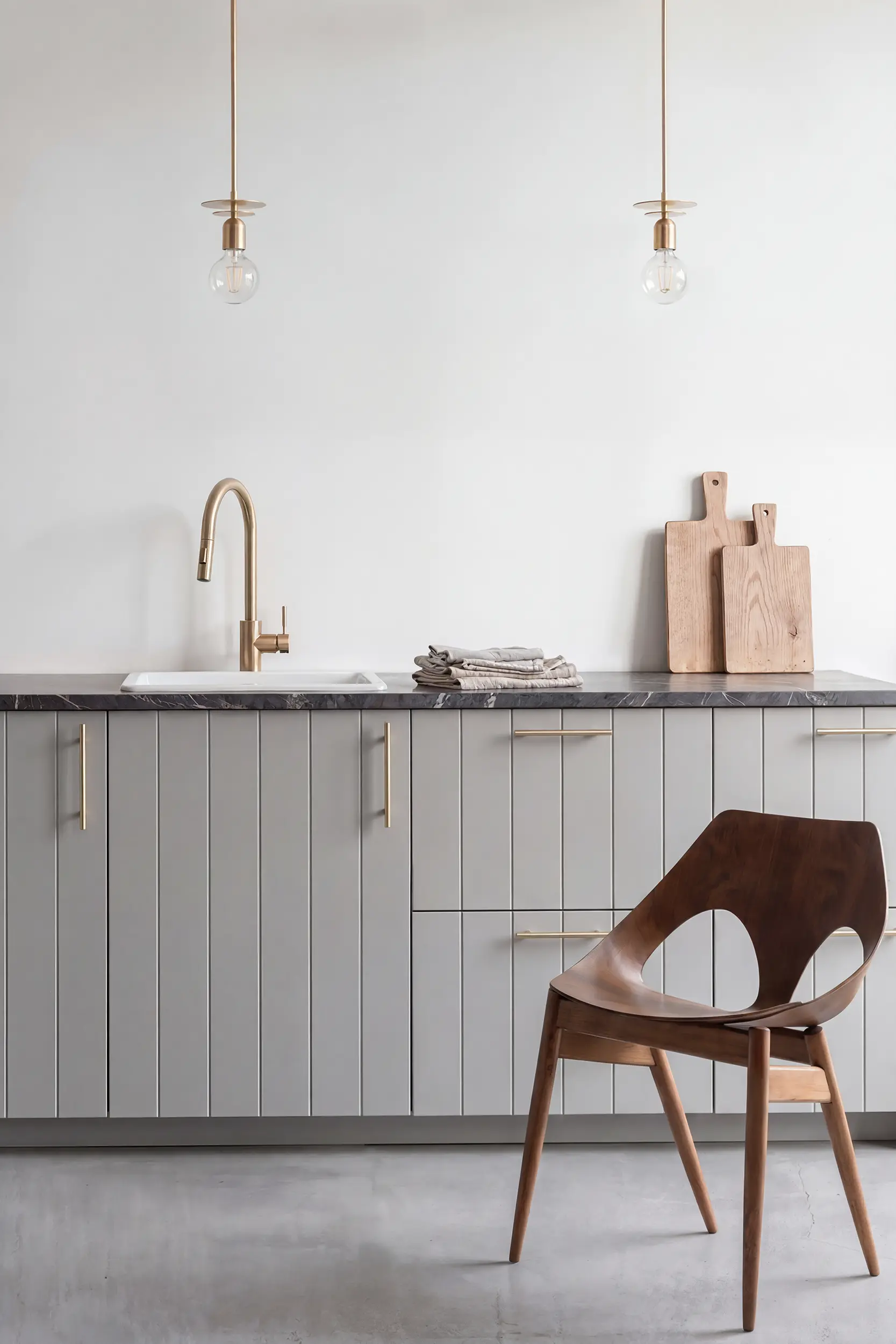 Кухня КАНТРИ серая