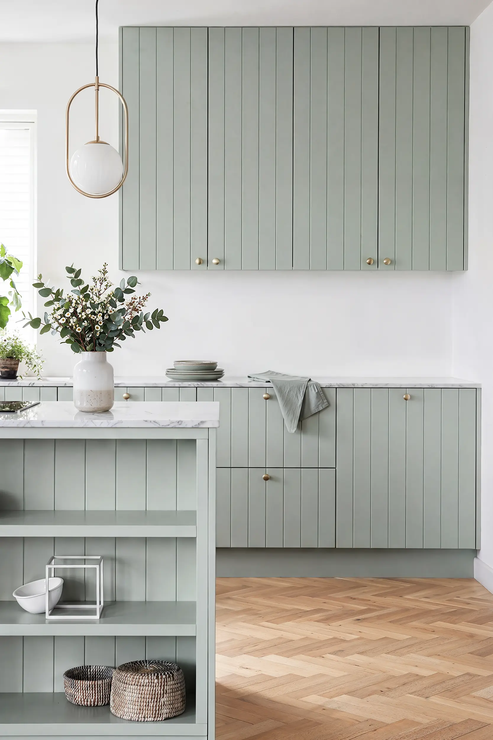 Кухня КАНТРИ зеленая