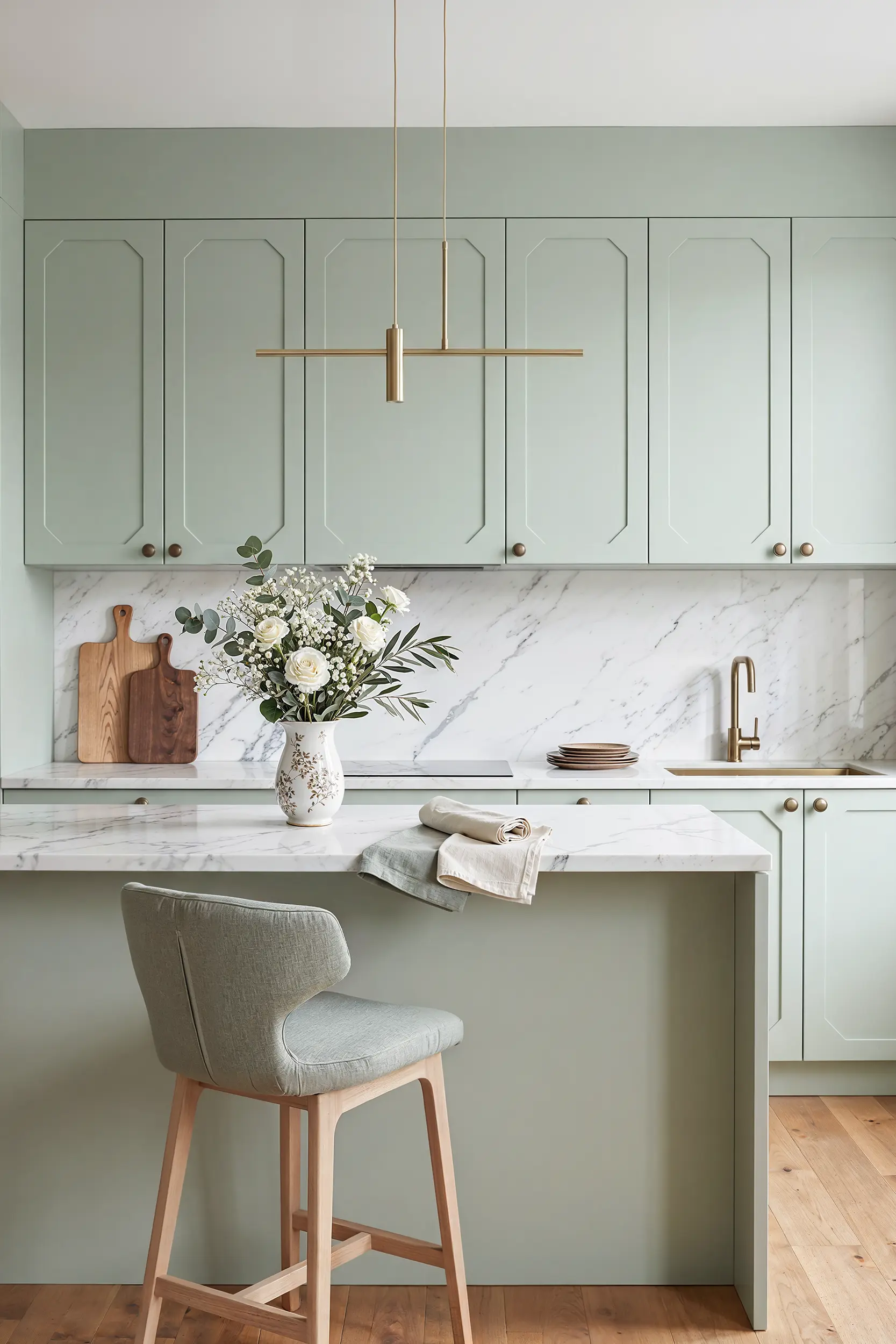 Кухня ЛИБРА зеленая