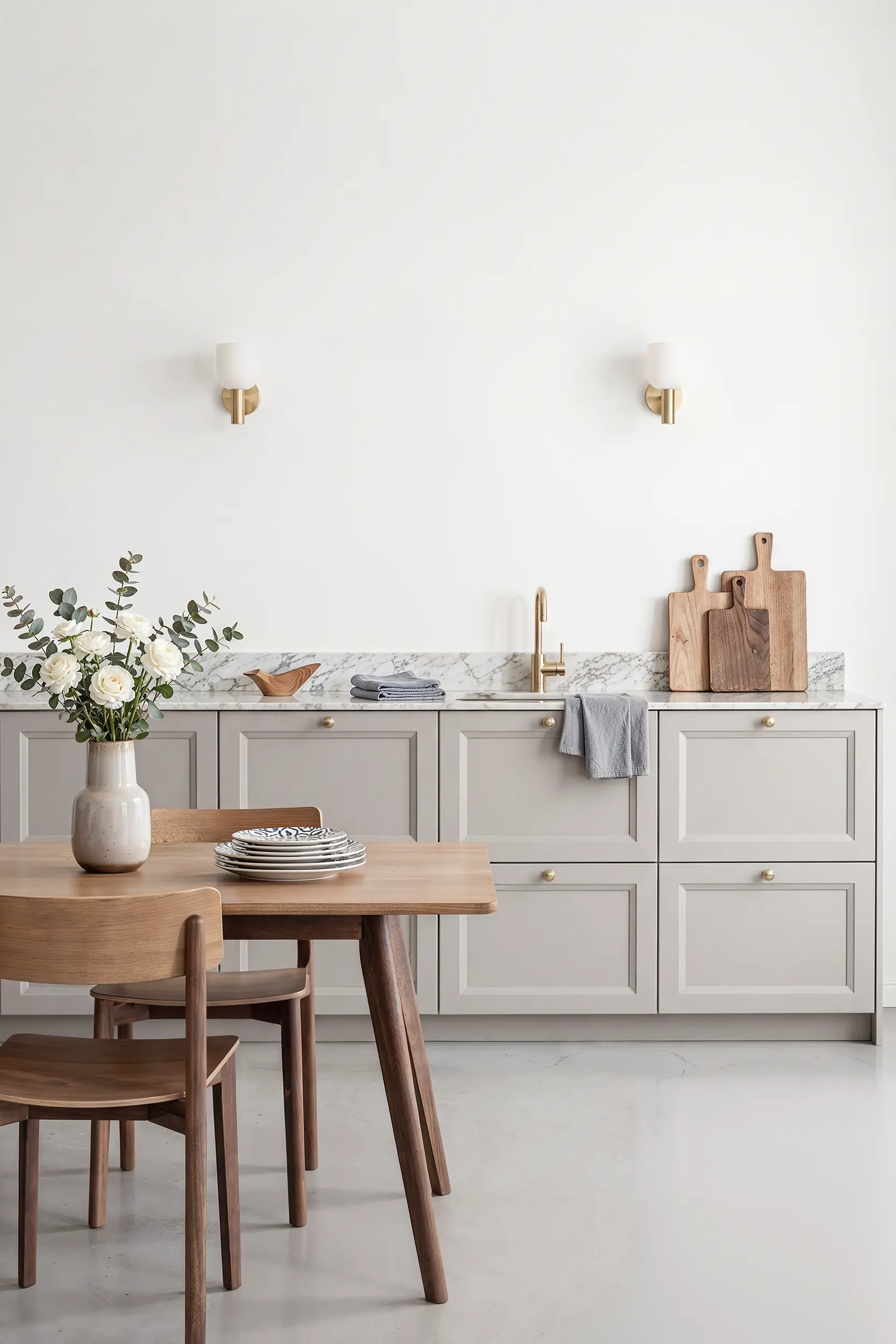 Кухня ЛИРА серая