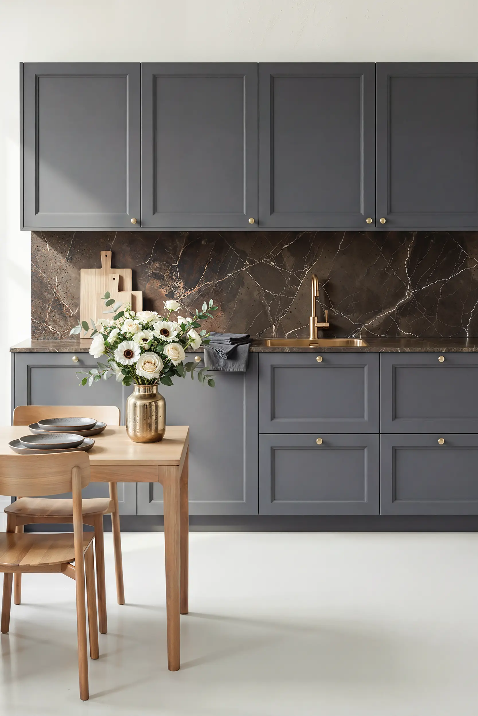 Кухня ЛОРЕНЦО серая