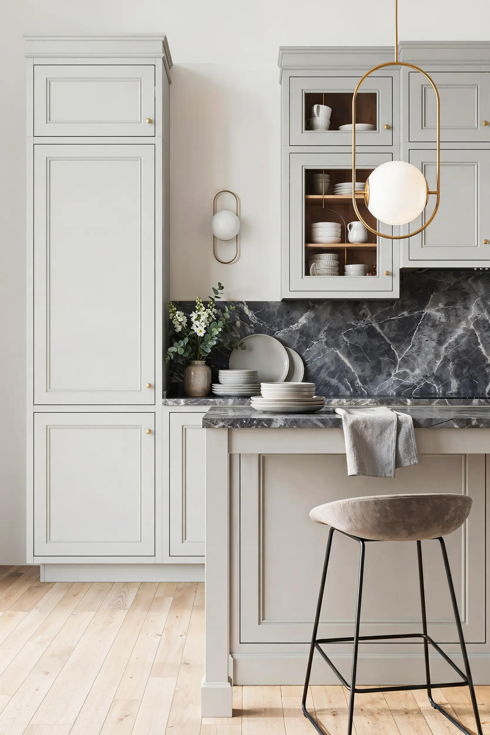 Кухня МАРГАРИТА ЙОРК серая