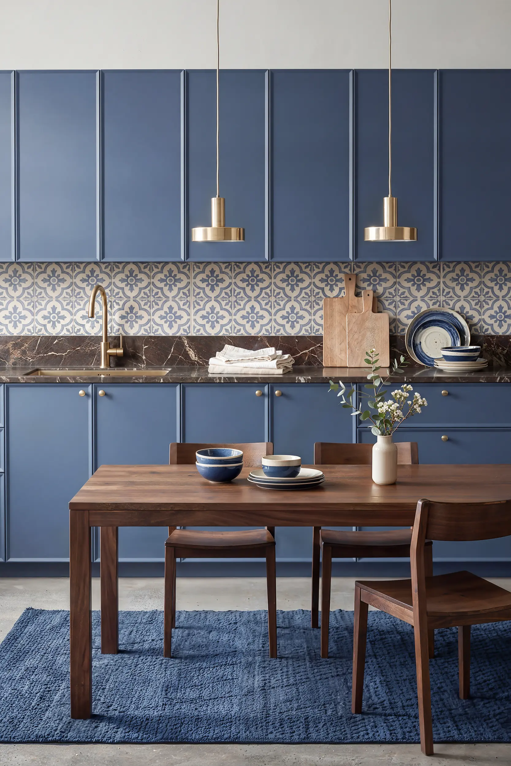 Кухня МИЯ синяя