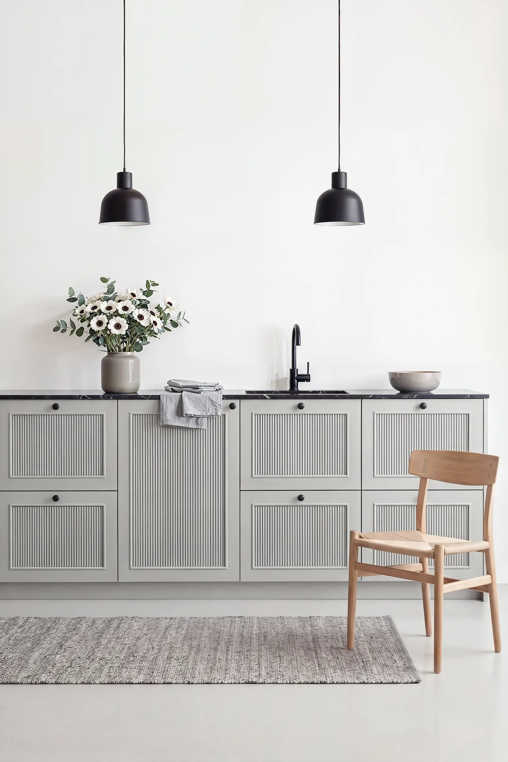 Кухня НЭНСИ серая