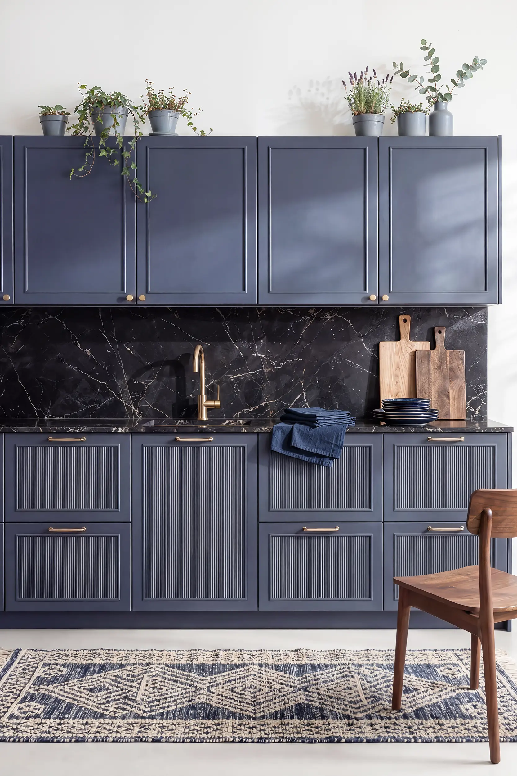 Кухня НЭНСИ синяя