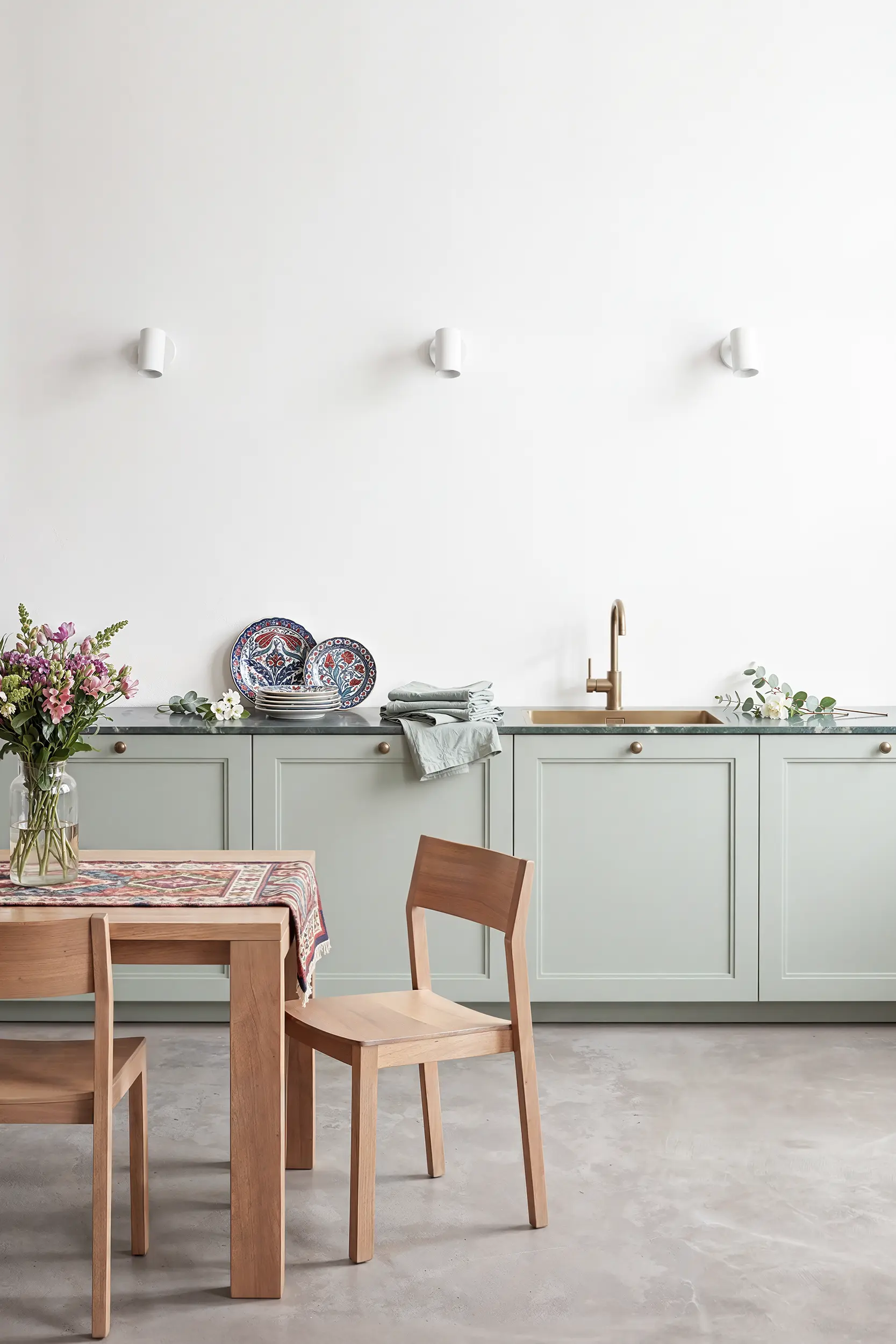 Кухня ОСТИН зеленая