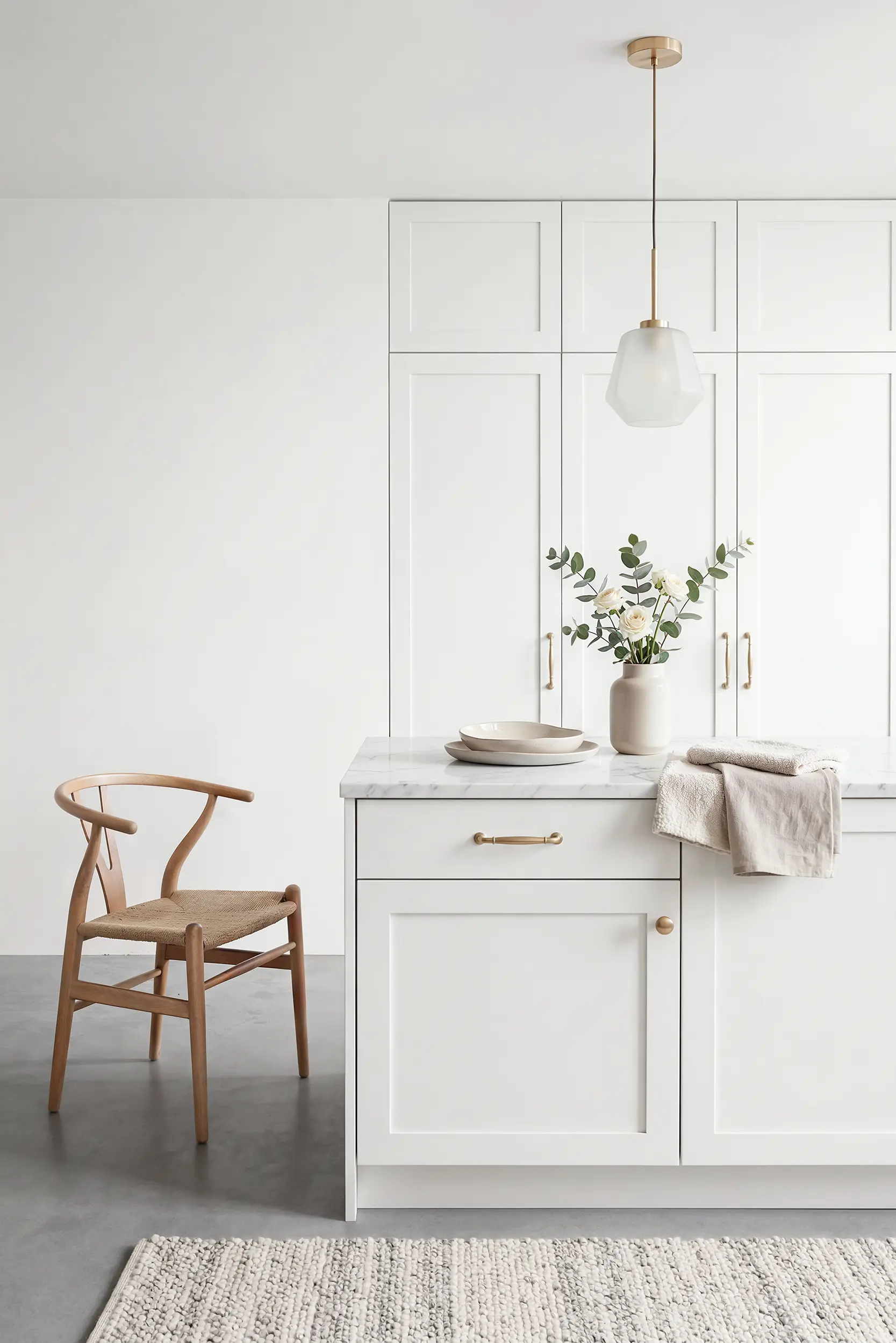 Кухня ШЕЙКЕР белая