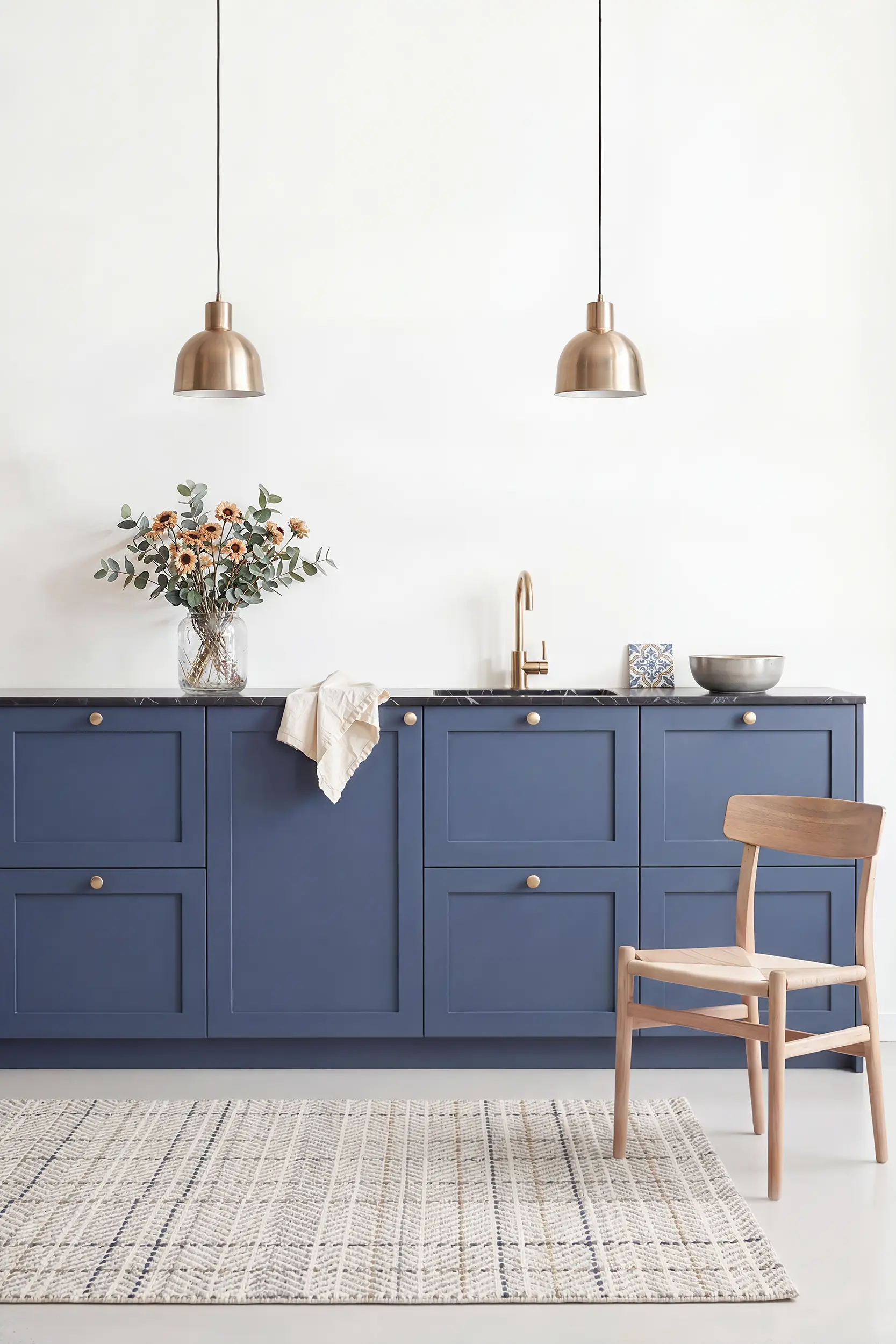 Кухня ШЕЙКЕР синяя