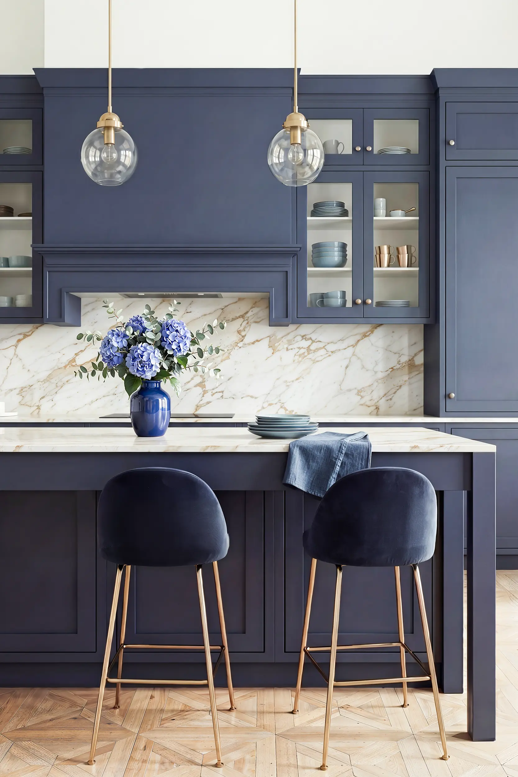 Кухня ШЕЙКЕР ЙОРК синяя