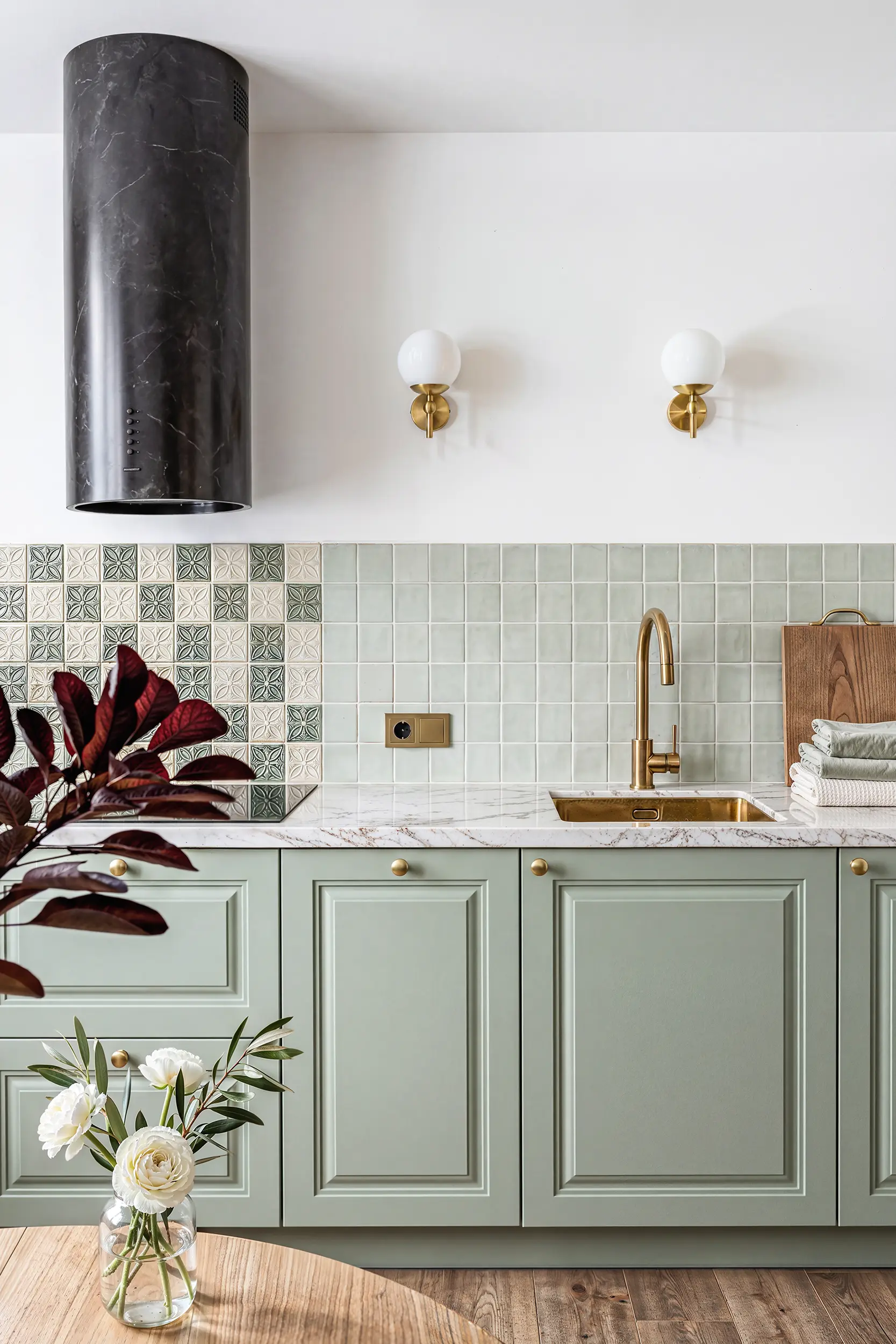 Кухня ШЕЙЛА зеленая