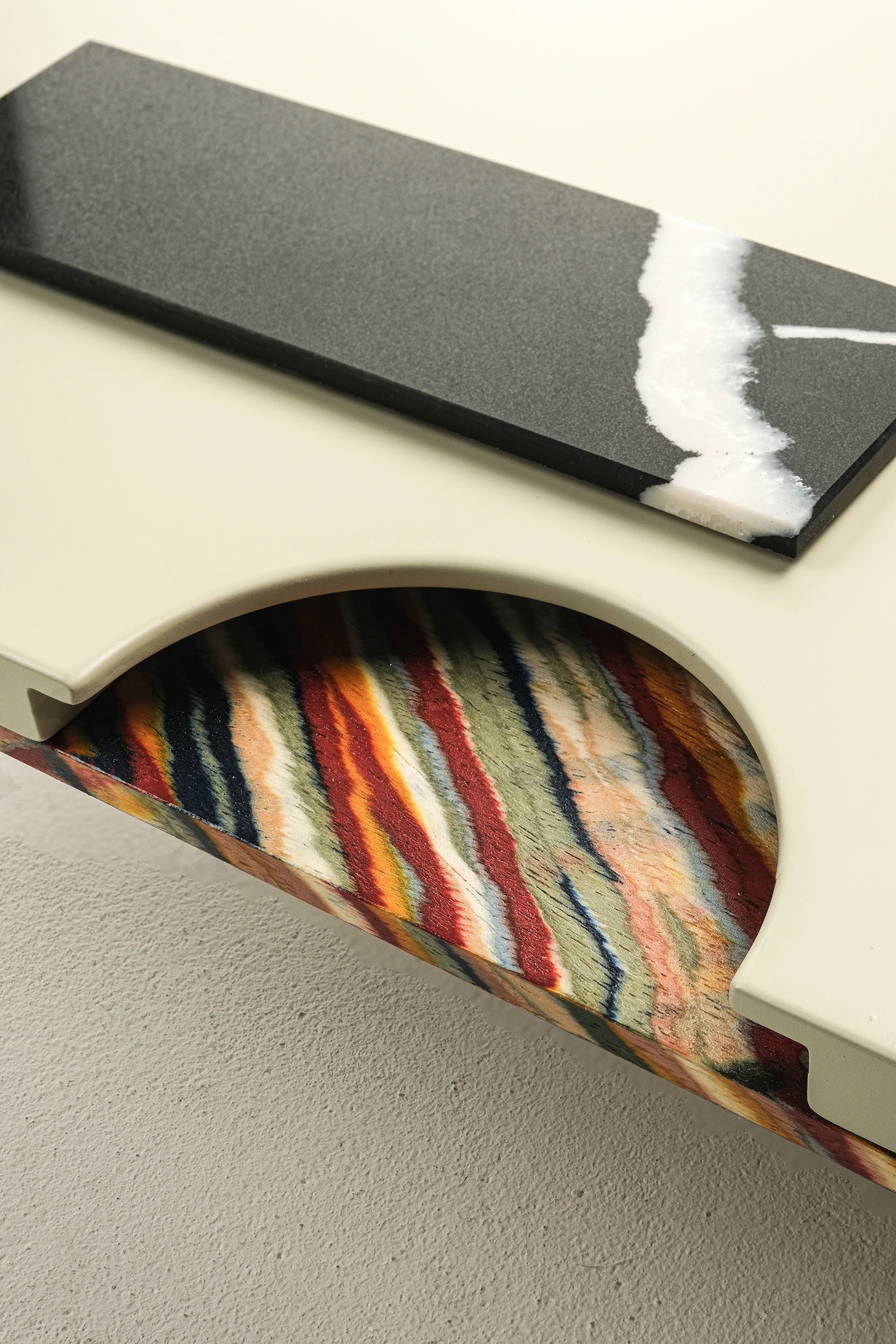 Фасад МАЛЕВИЧ ОТКРЫТЫЙ ПОЛУКРУГ темный камень