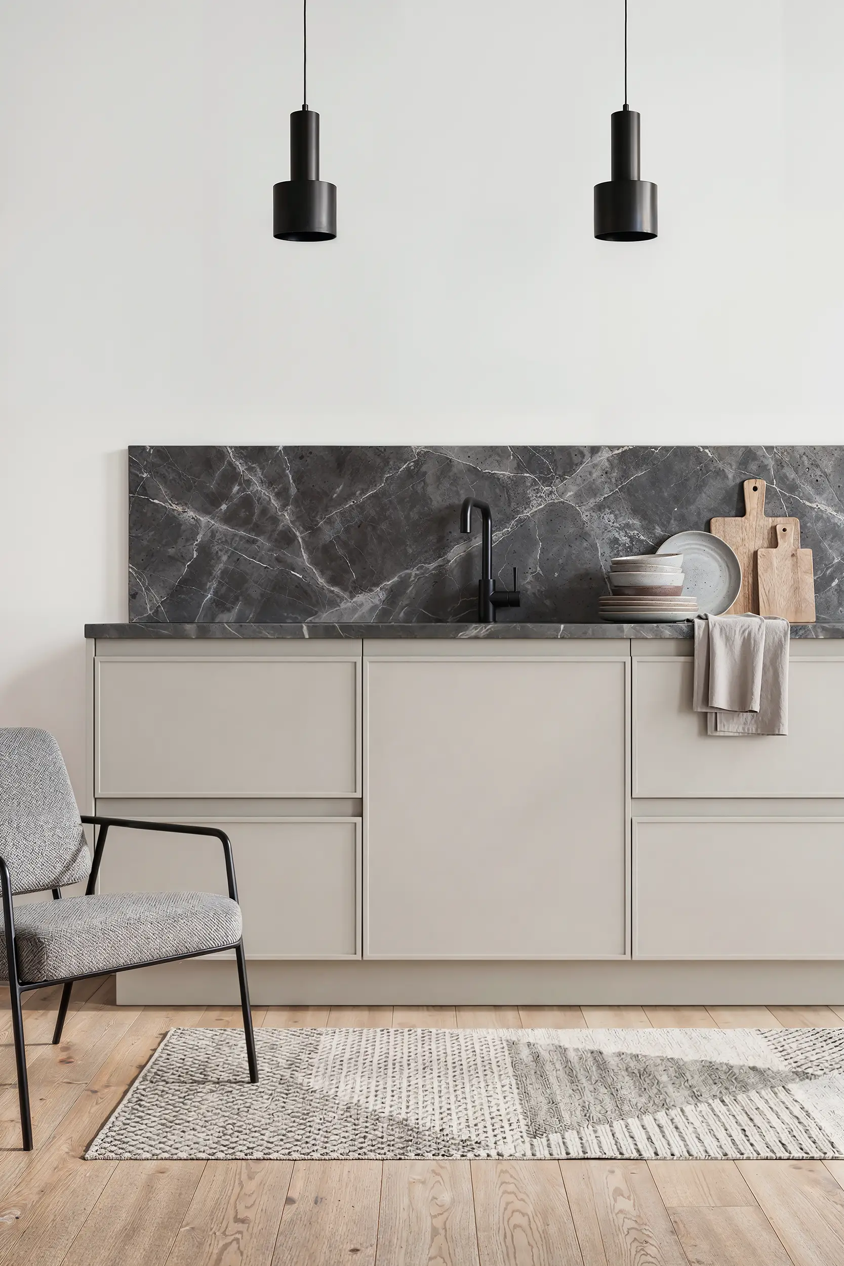 Кухня ИНТЕГРА МИНИМАЛ серая