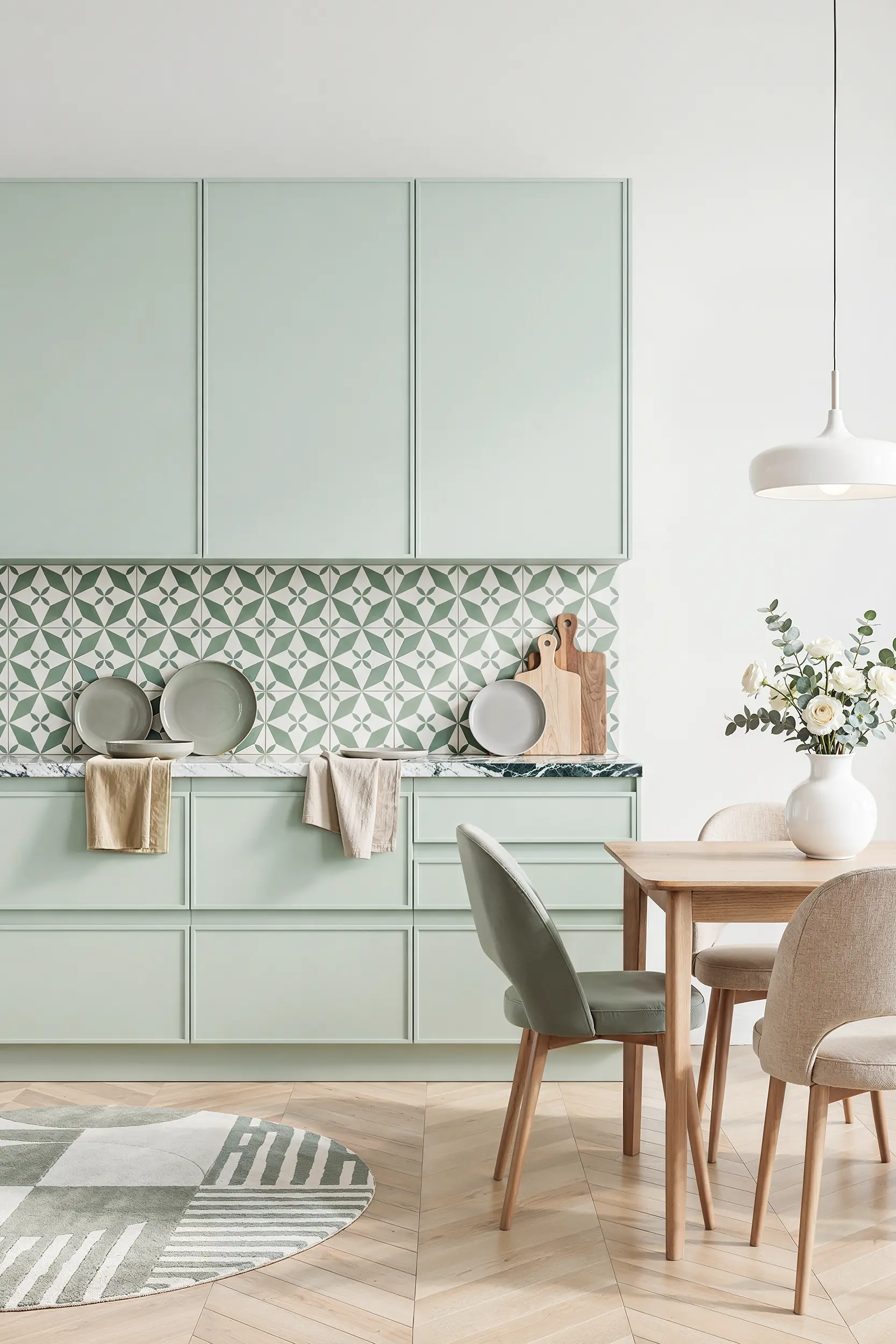 Кухня ИНТЕГРА МИНИМАЛ зеленая