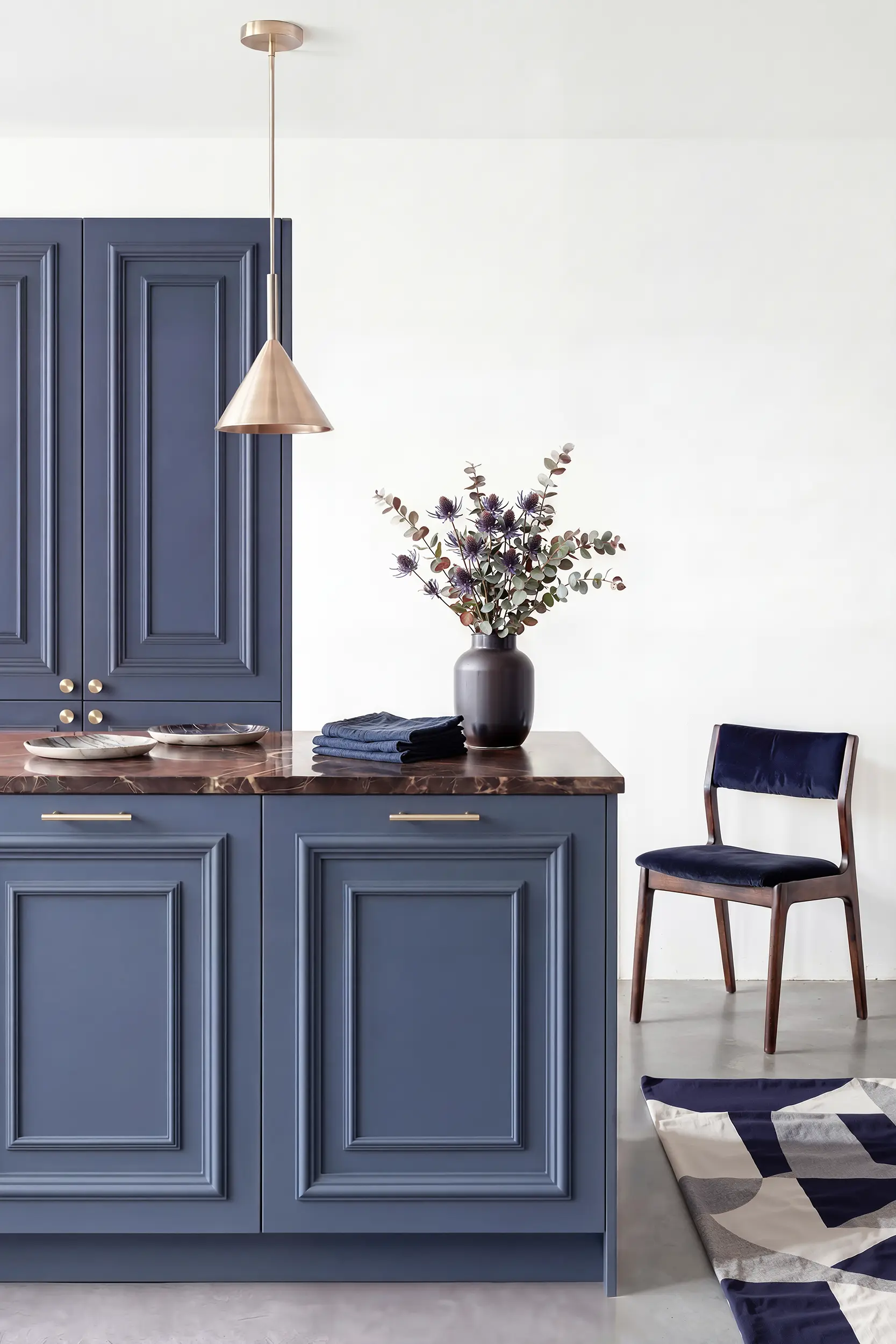 Кухня КАРОЛИНА синяя