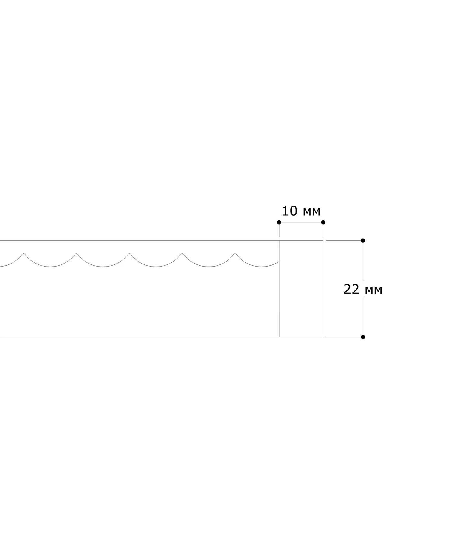 Фасад МИНИМАЛ ВОЛНА 2 чертеж