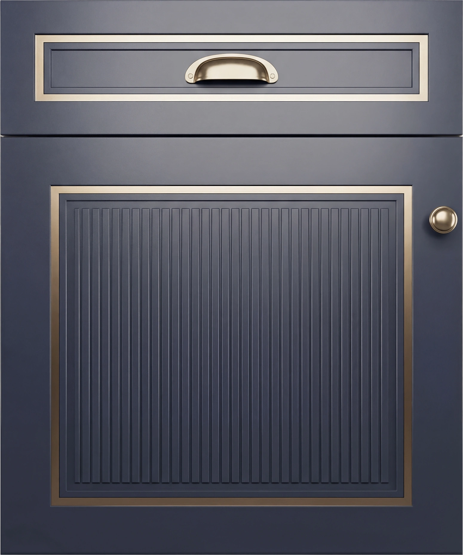 Фасады ШЭРОН синий цвет