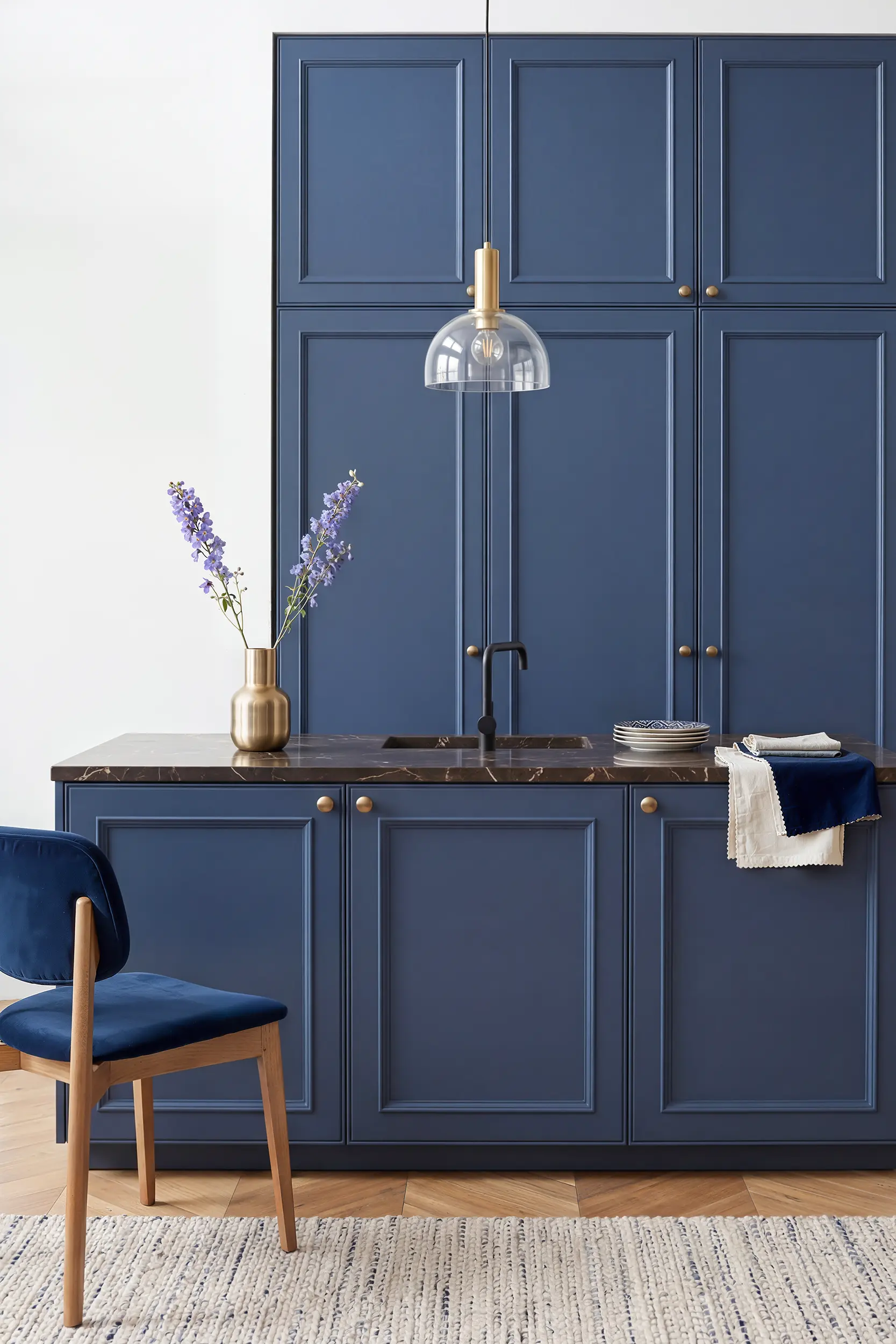 Кухня АЛЬБЕРТО синяя Кухня АЛЬБЕРТО синяя