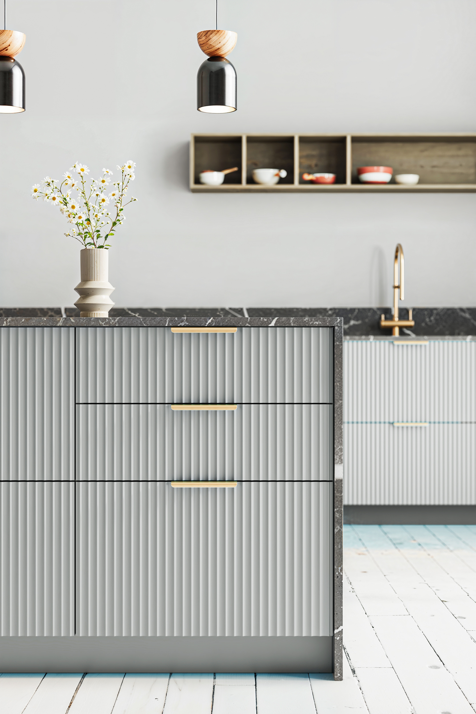 Кухня фасад ВОЛНА