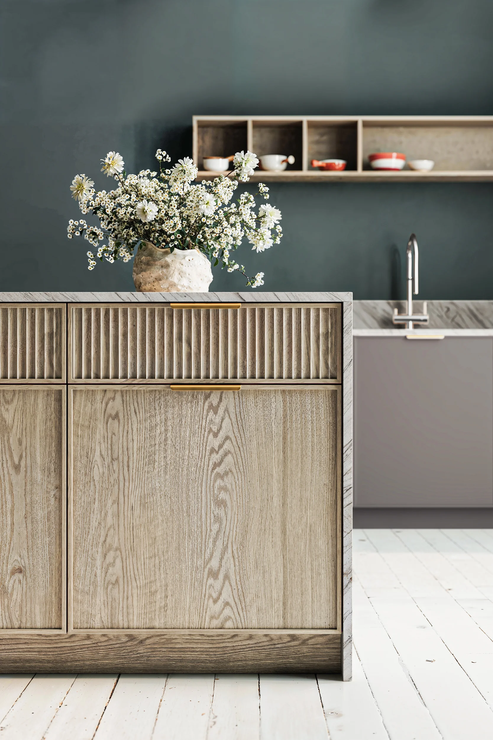 Кухня фасады МИНИМАЛ ВОЛНА 1