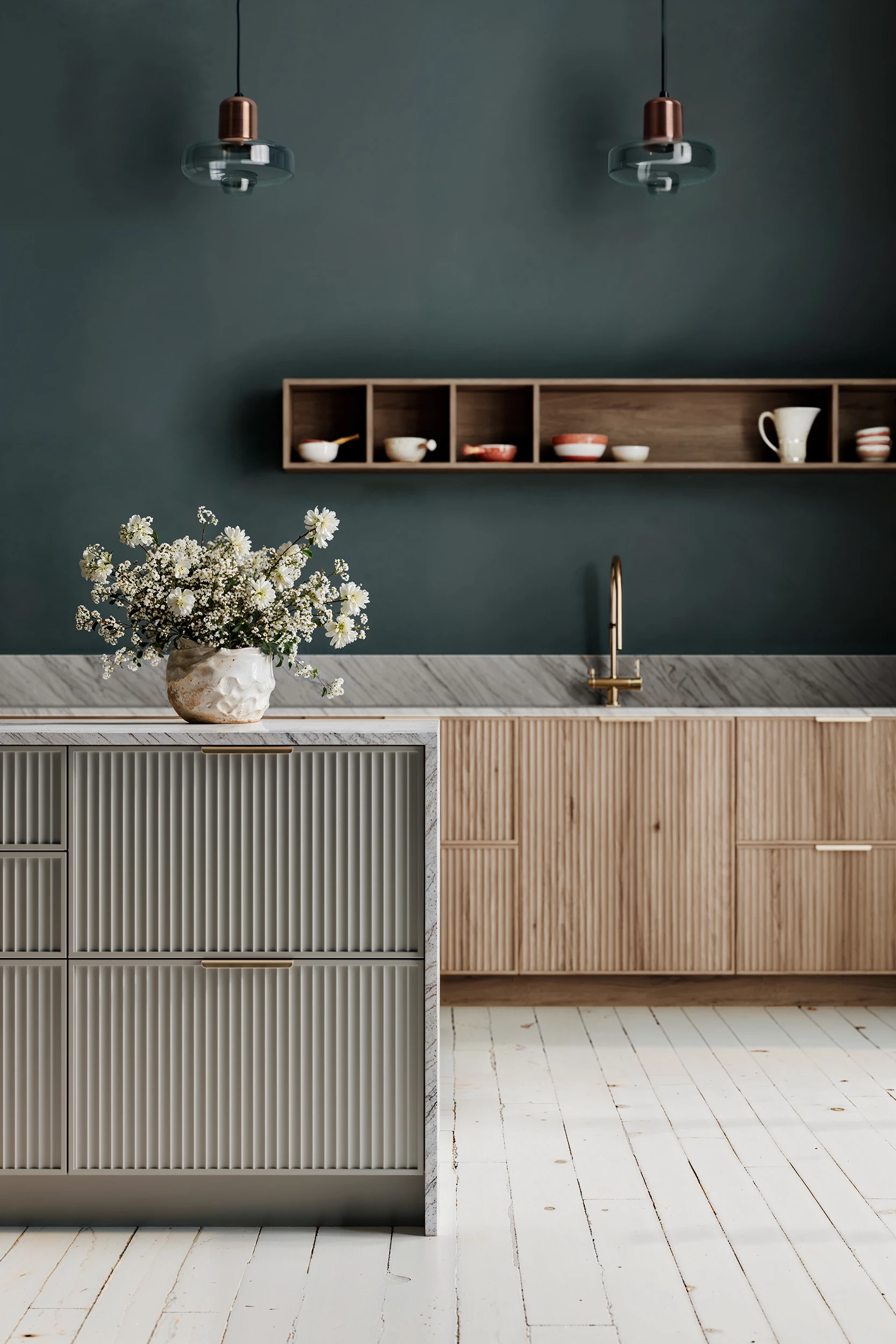 Кухня фасады МИНИМАЛ ВОЛНА 1