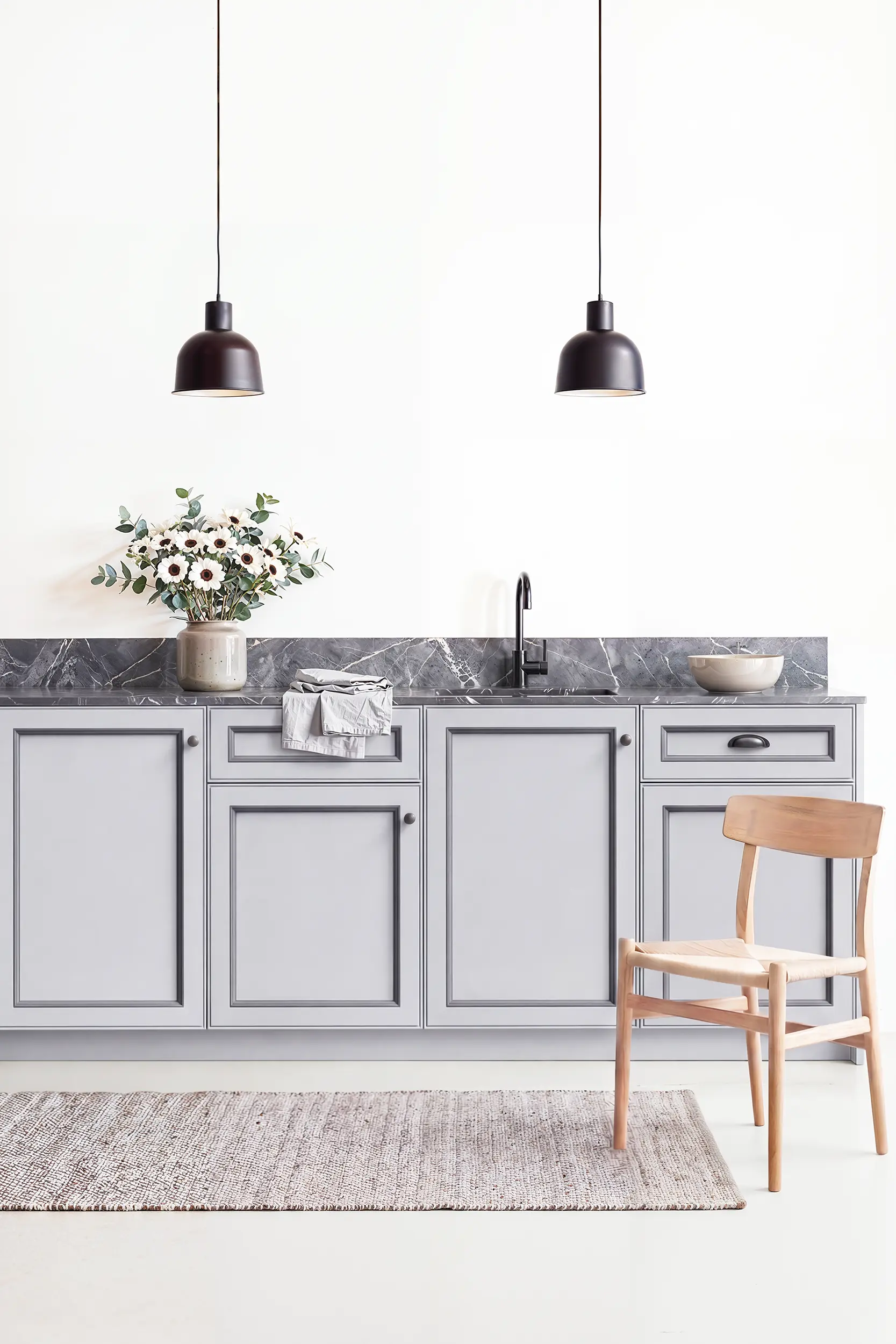 Кухня ГРЕТТА серая