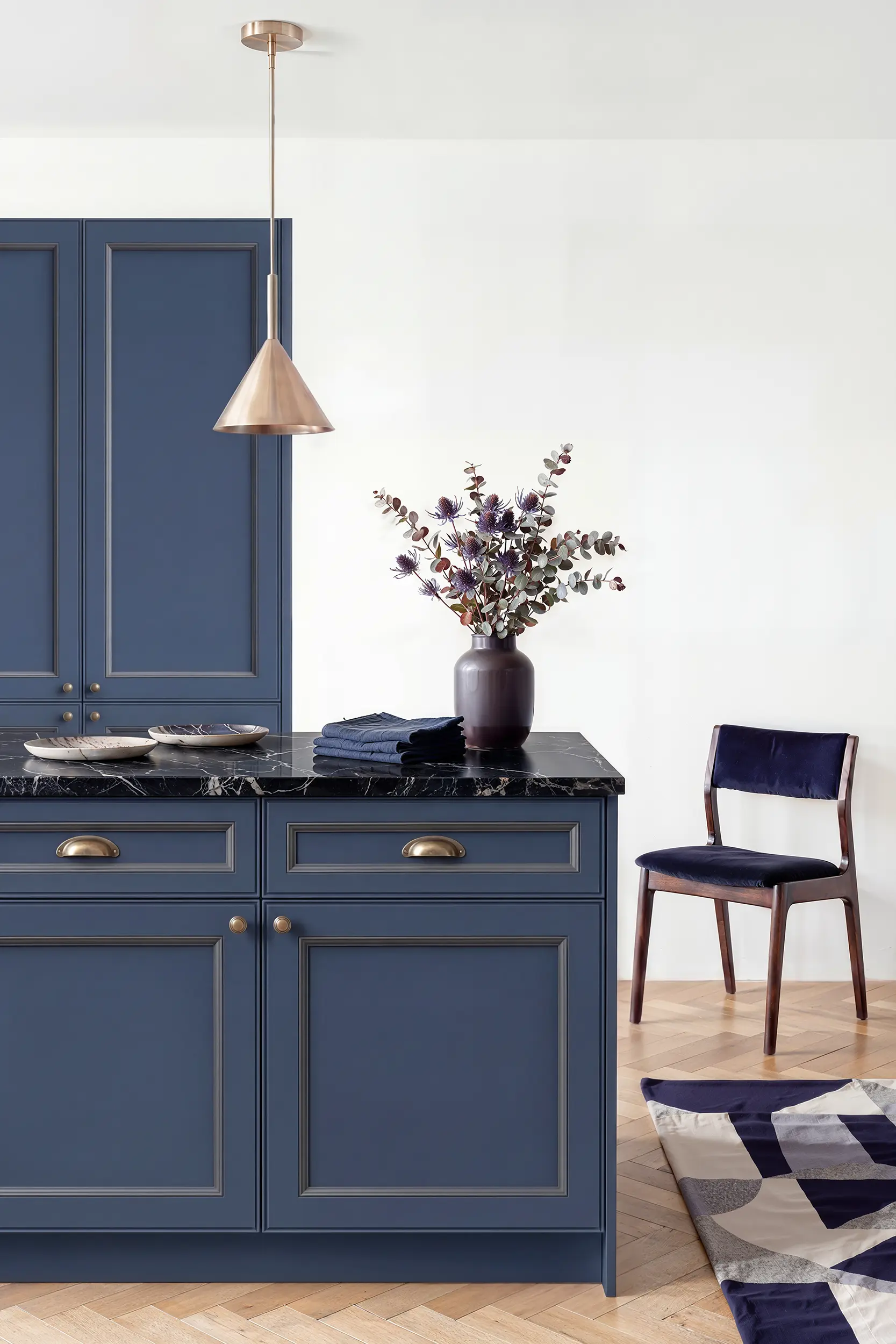 Кухня ГРЕТТА синяя