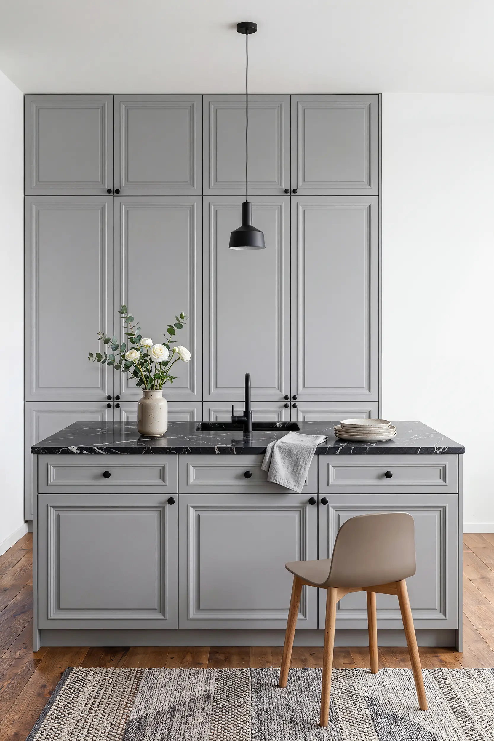 Кухня МЭТР серая