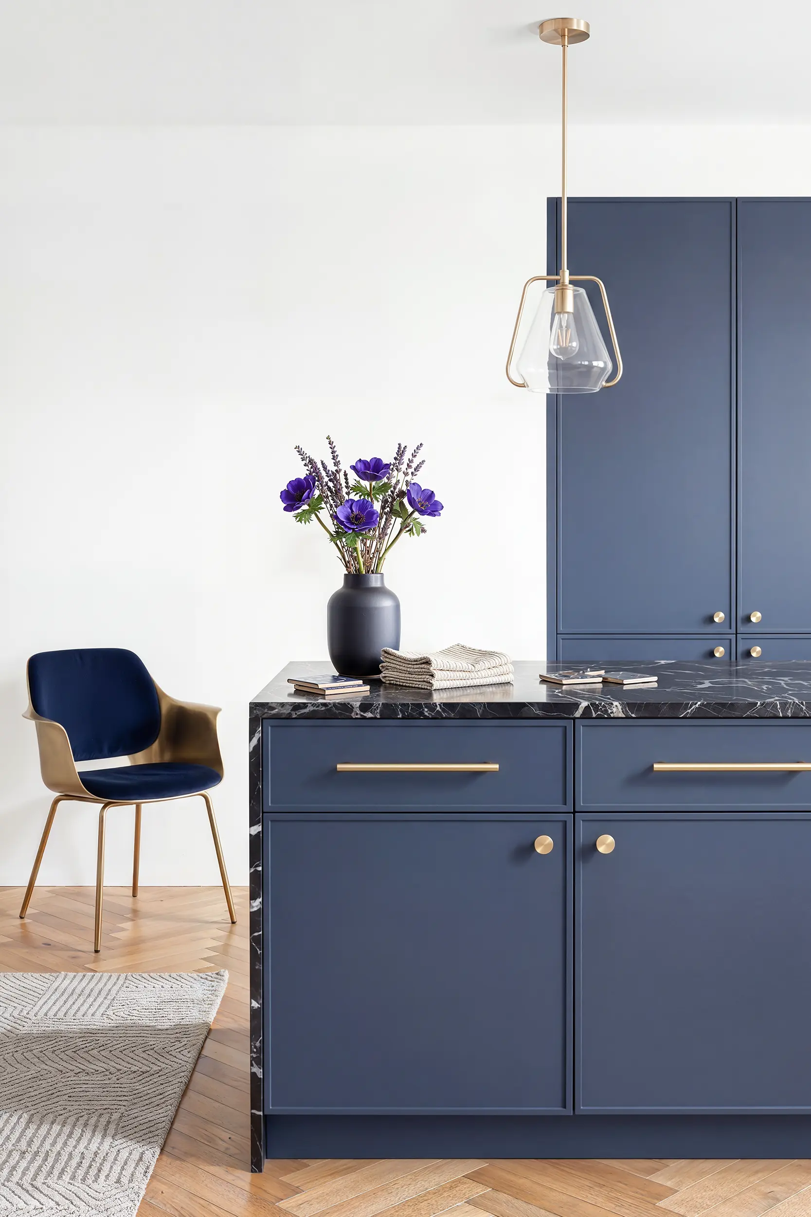 Кухня МИНИМАЛ синяя