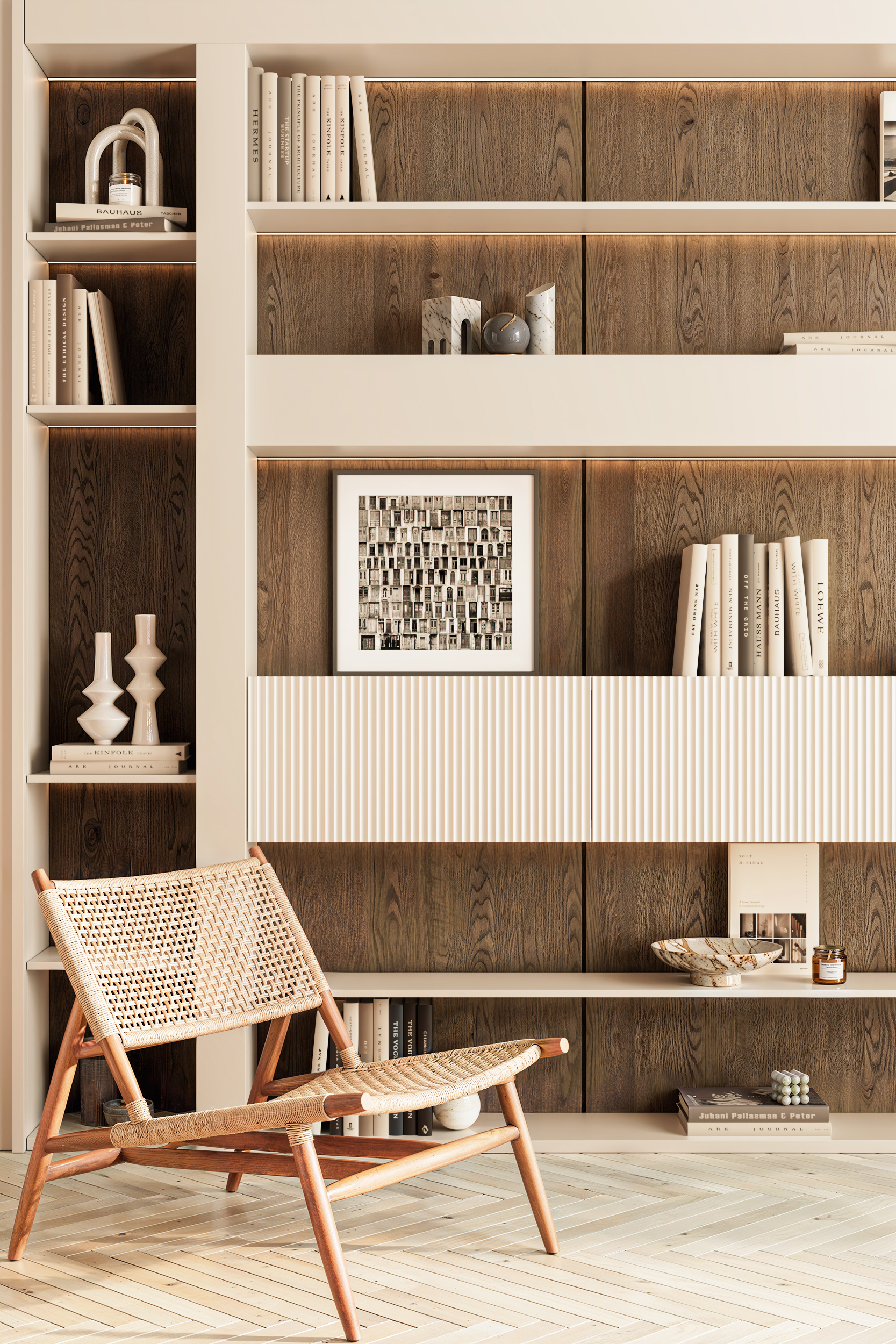 Стеллаж фасад ВОЛНА