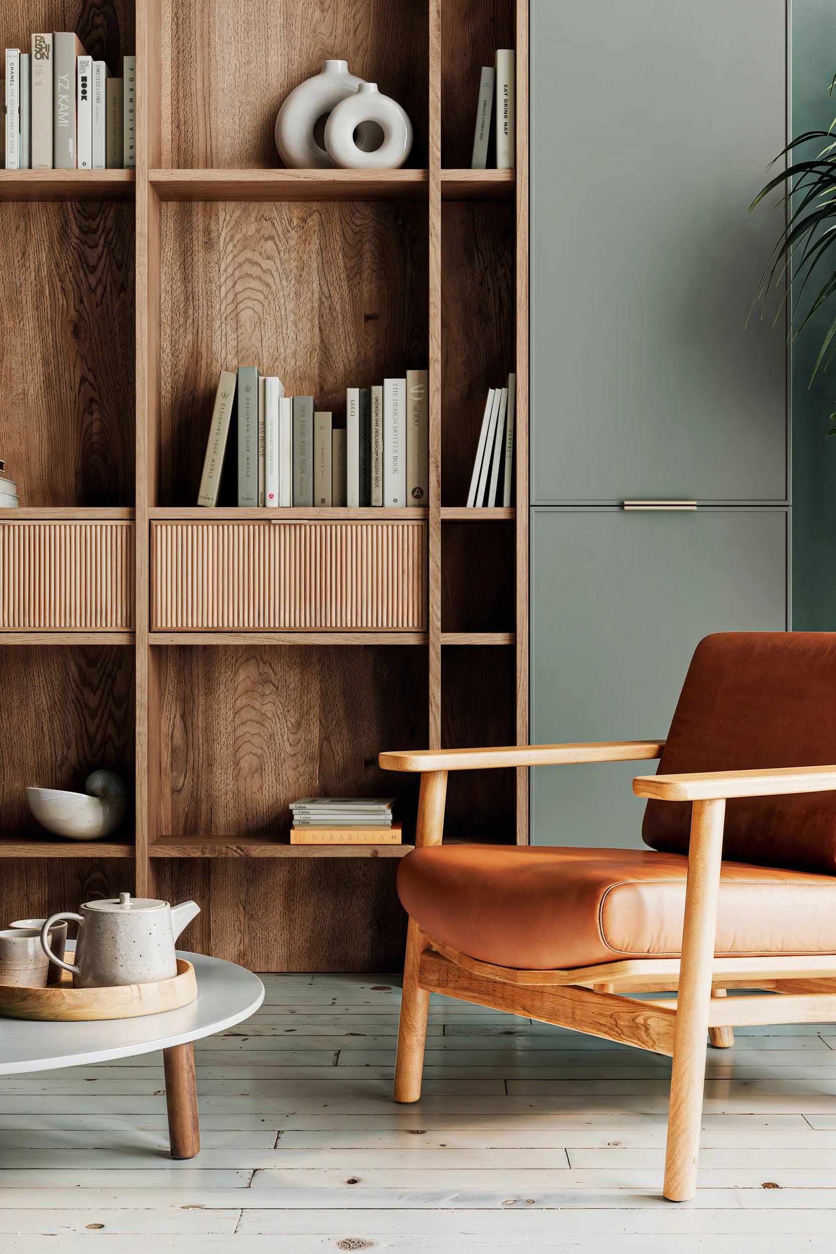 Стеллаж в гостиной фасады МИНИМАЛ ФЕРРАРИ 4