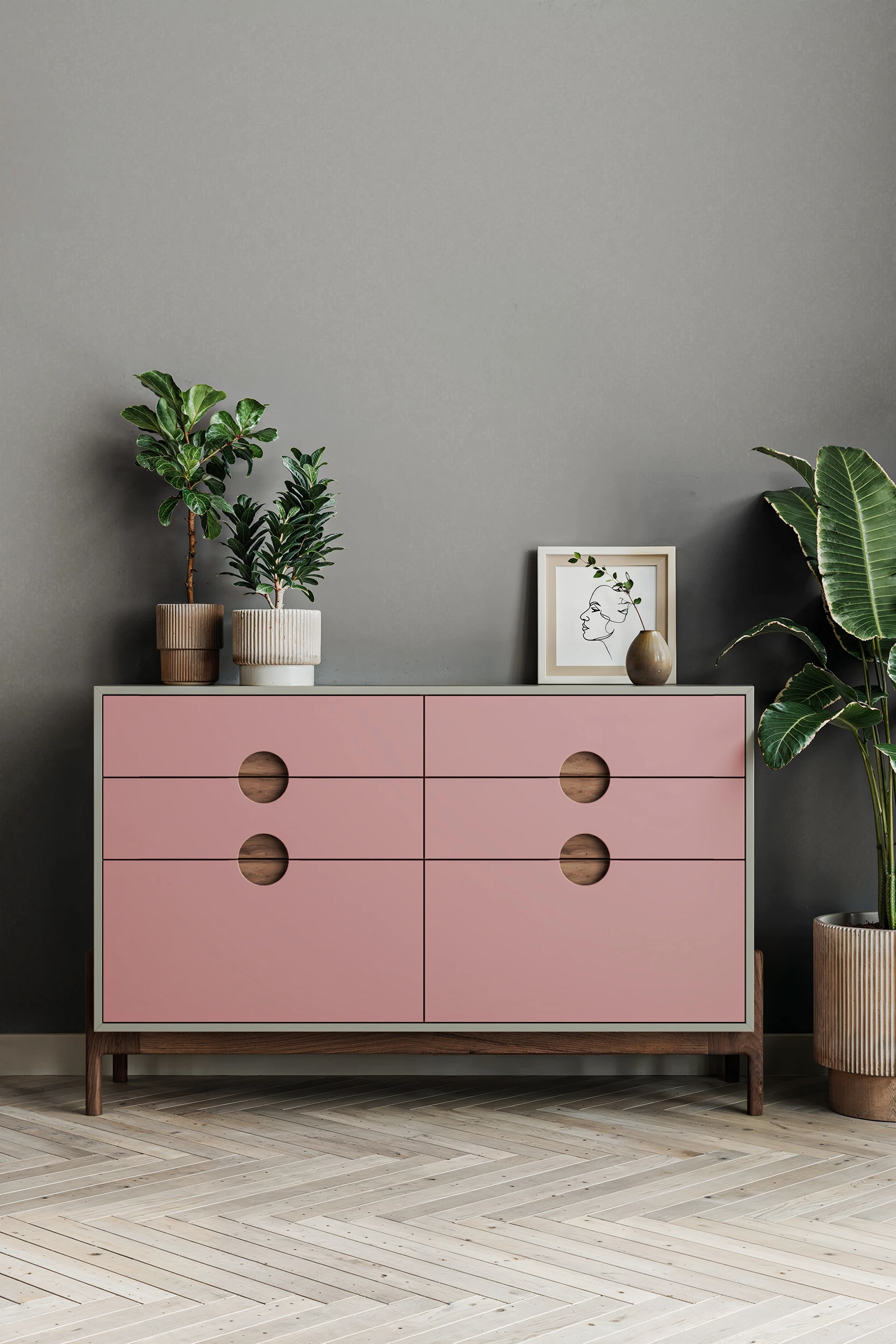 Комод фасады МАЛЕВИЧ ВСТРЕЧНЫЙ ПОЛУКРУГ