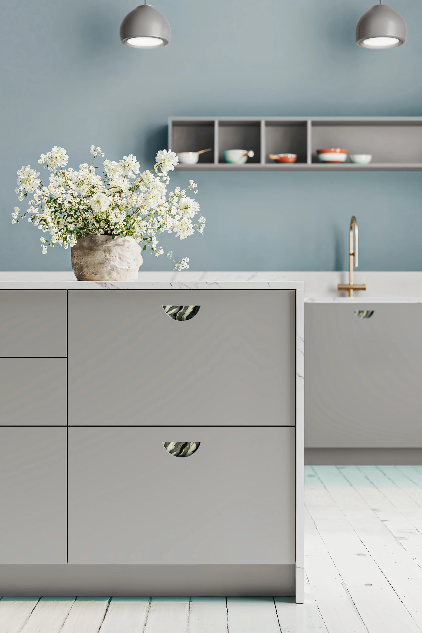 Кухня фасады МАЛЕВИЧ ПОЛУКРУГ